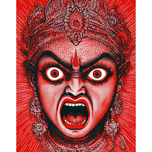 Kali Mata Poster – Divine Hindu Goddess Wall Art | Spiritual Home Décor – Kali mata 3
