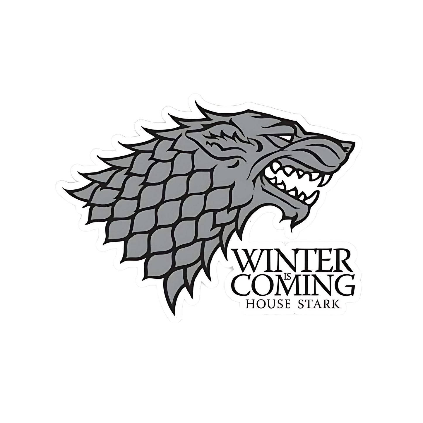 Game of Thrones Stickers - House Stark – Winter Is Coming Sigil