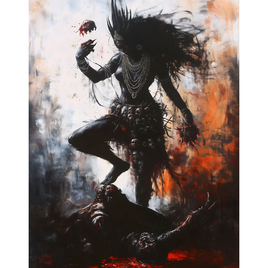 Kali Mata Poster – Divine Hindu Goddess Wall Art | Spiritual Home Décor – Kali mata 1