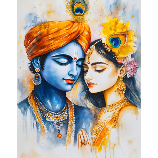 Radha Krishna Poster – Divine Wall Art | Spiritual Hindu God Print – Radha krishna 15