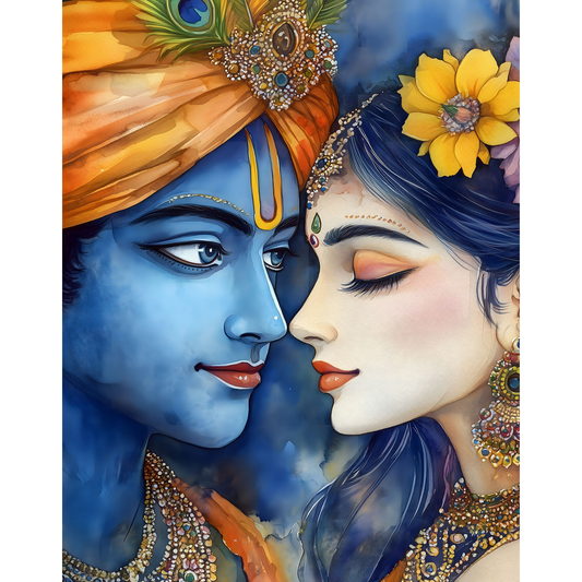 Radha Krishna Poster – Divine Wall Art | Spiritual Hindu God Print – Radha krishna 13