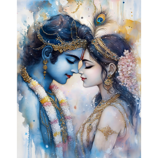 Radha Krishna Poster – Divine Wall Art | Spiritual Hindu God Print – Radha krishna 9