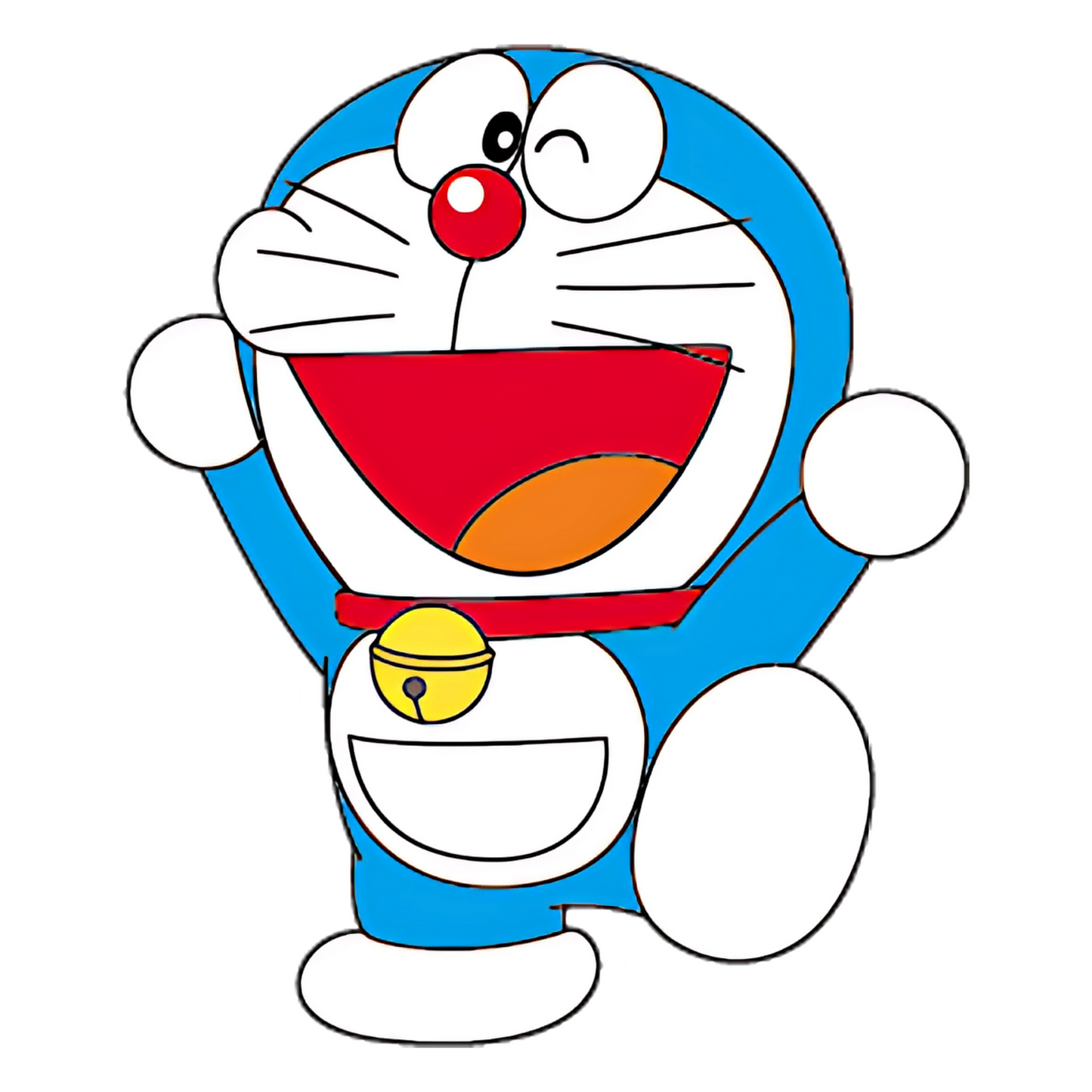 Doraemon Stickers - Jumping Cheer Doraemon