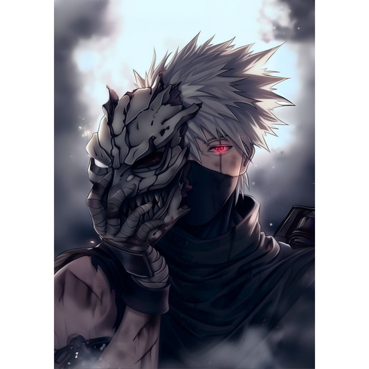 Kakashi Hatake Poster – Naruto Shippuden Wall Art | Sharingan Ninja Print – Lone Wolf Kakashi