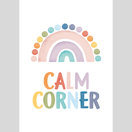 Mental Health Awareness Motivational Poster – Positive Mindset Wall Art – Calm corner