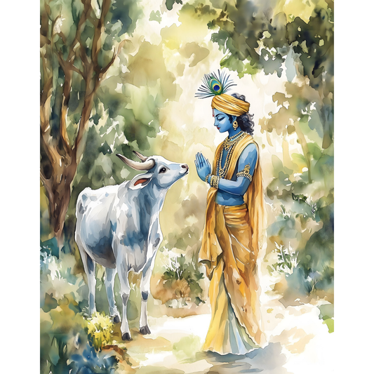 Radha Krishna Poster – Divine Wall Art | Spiritual Hindu God Print – Radha krishna 8