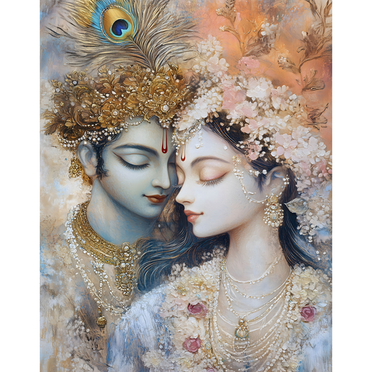 Radha Krishna Poster – Divine Wall Art | Spiritual Hindu God Print – Radha krishna 7