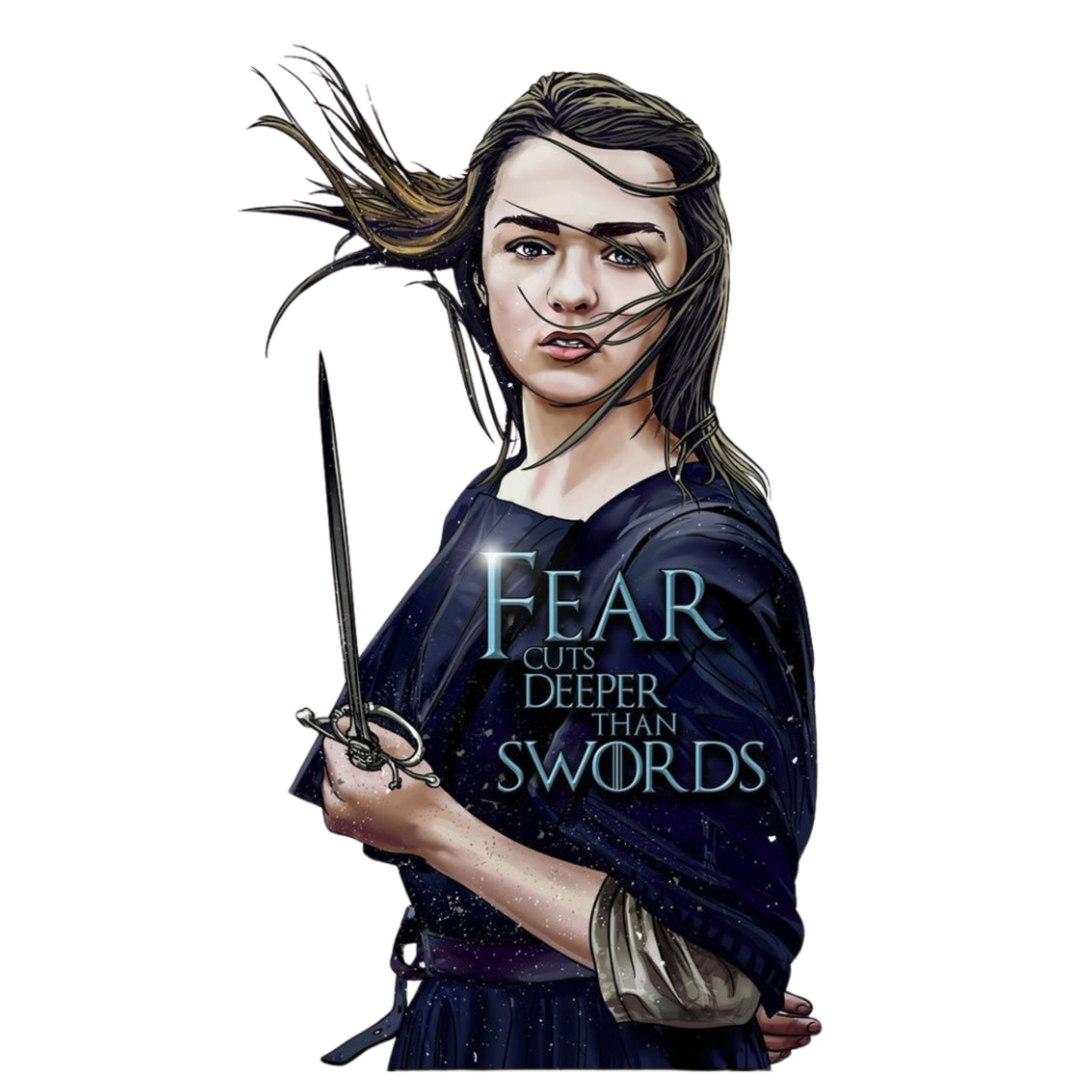 Game of Thrones Stickers - Fear Cuts Deeper - Arya Stark