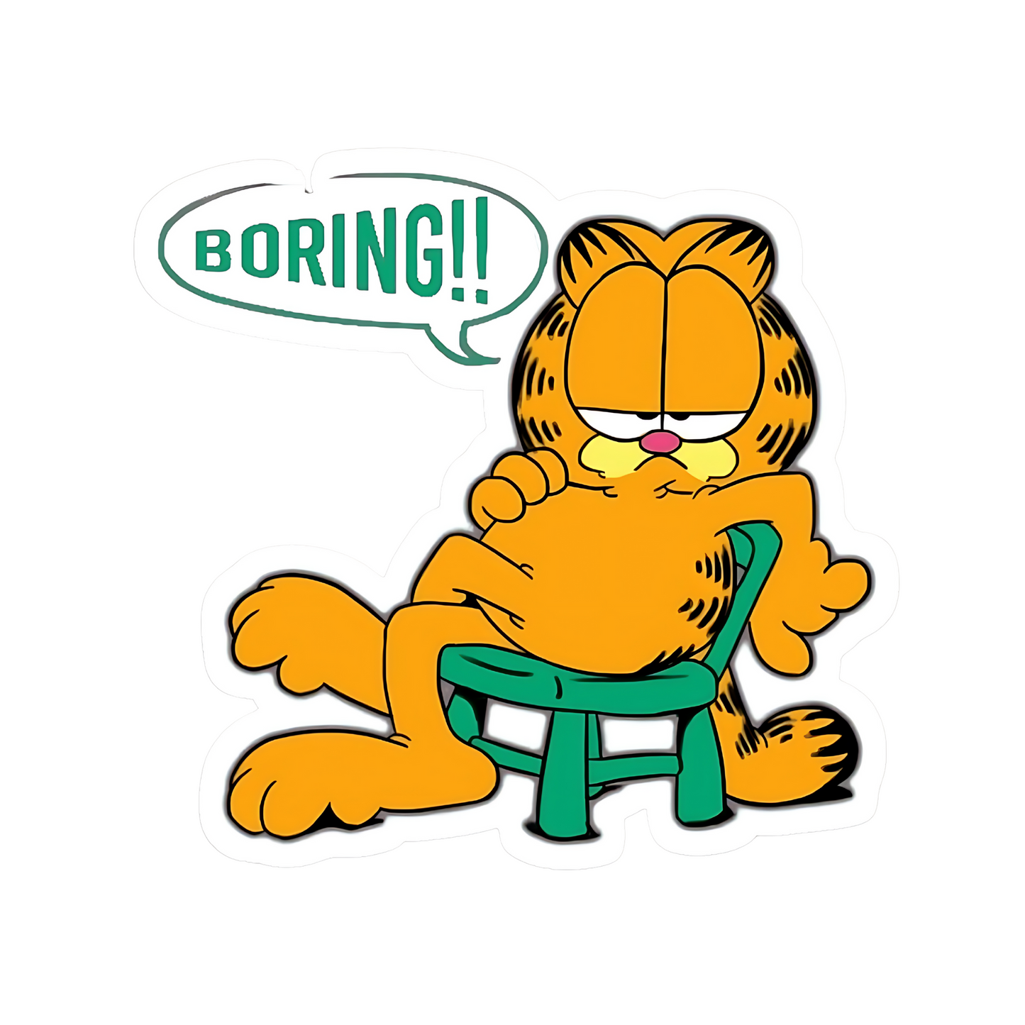 Funny & Lazy Cat Stickers – Cute Cartoon Cat Collection