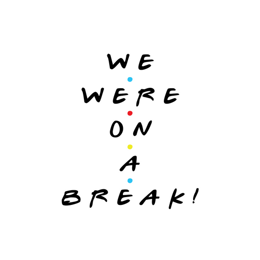 Friends TV Show Poster – Iconic Sitcom Wall Art for Fans – We Were On a Break