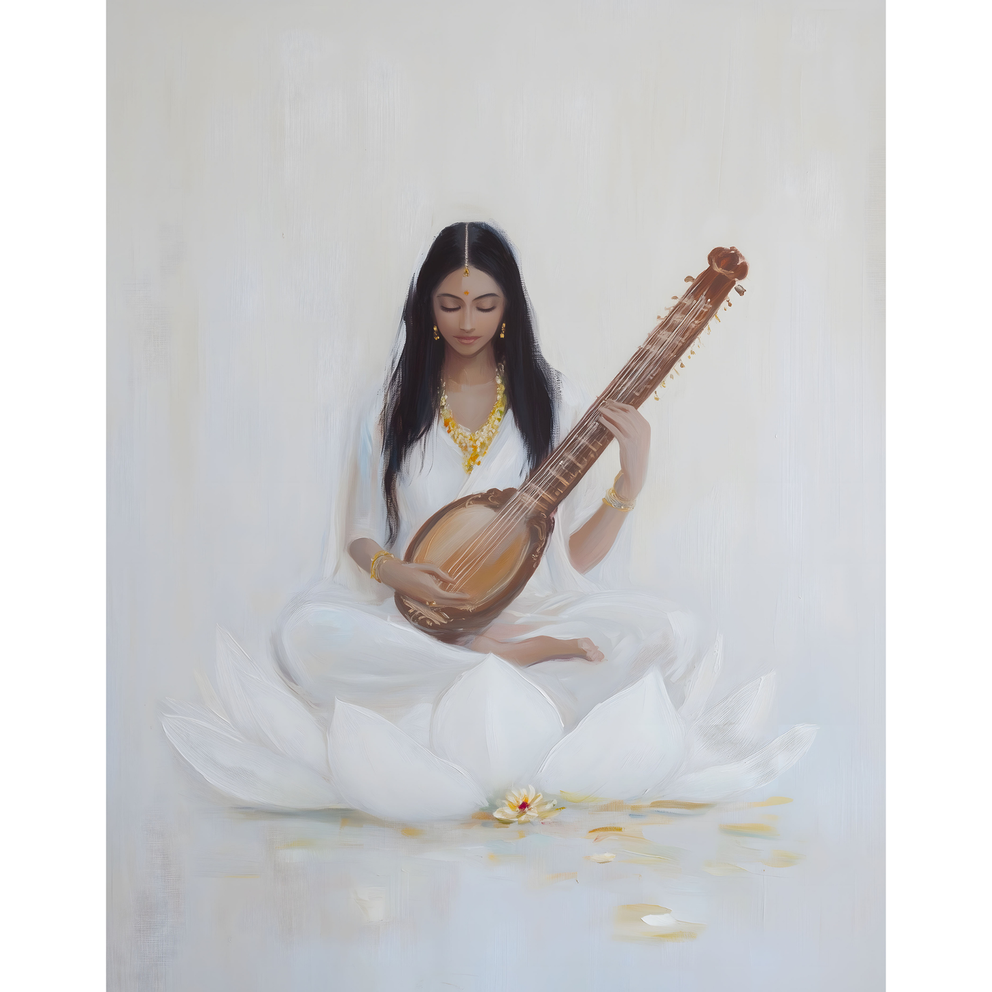 Saraswati Poster β Goddess of Wisdom & Knowledge Wall Art | Vedic Hindu Print β Sarasvati 5