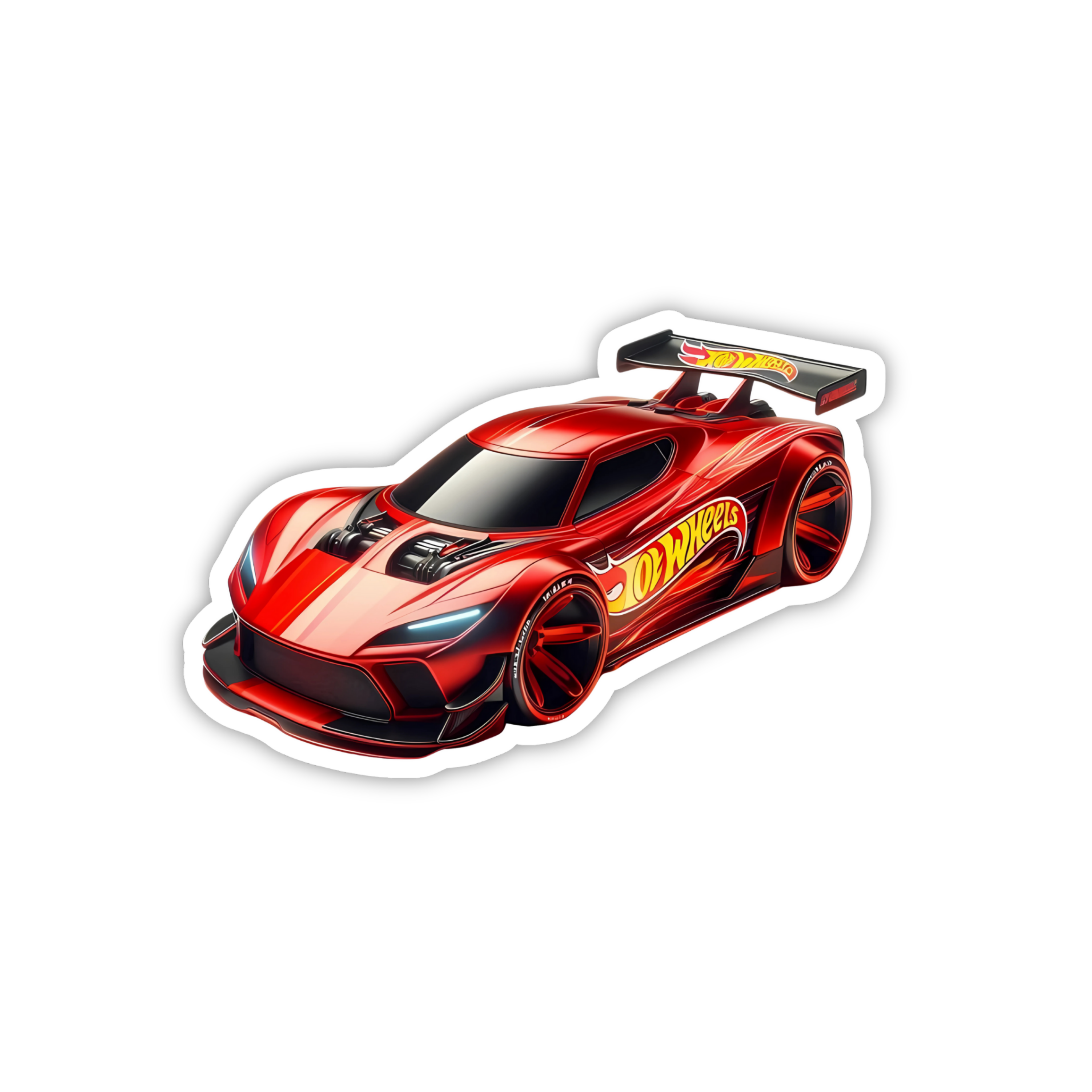 Hot Wheels Supercar Design #100 Premium Car Sticker