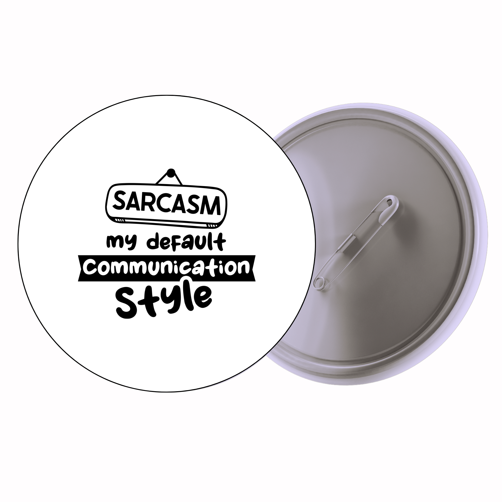Classic Motivational Quote Pin Badge Design 101 | Minimal Typography Button Badge (2 Sizes)