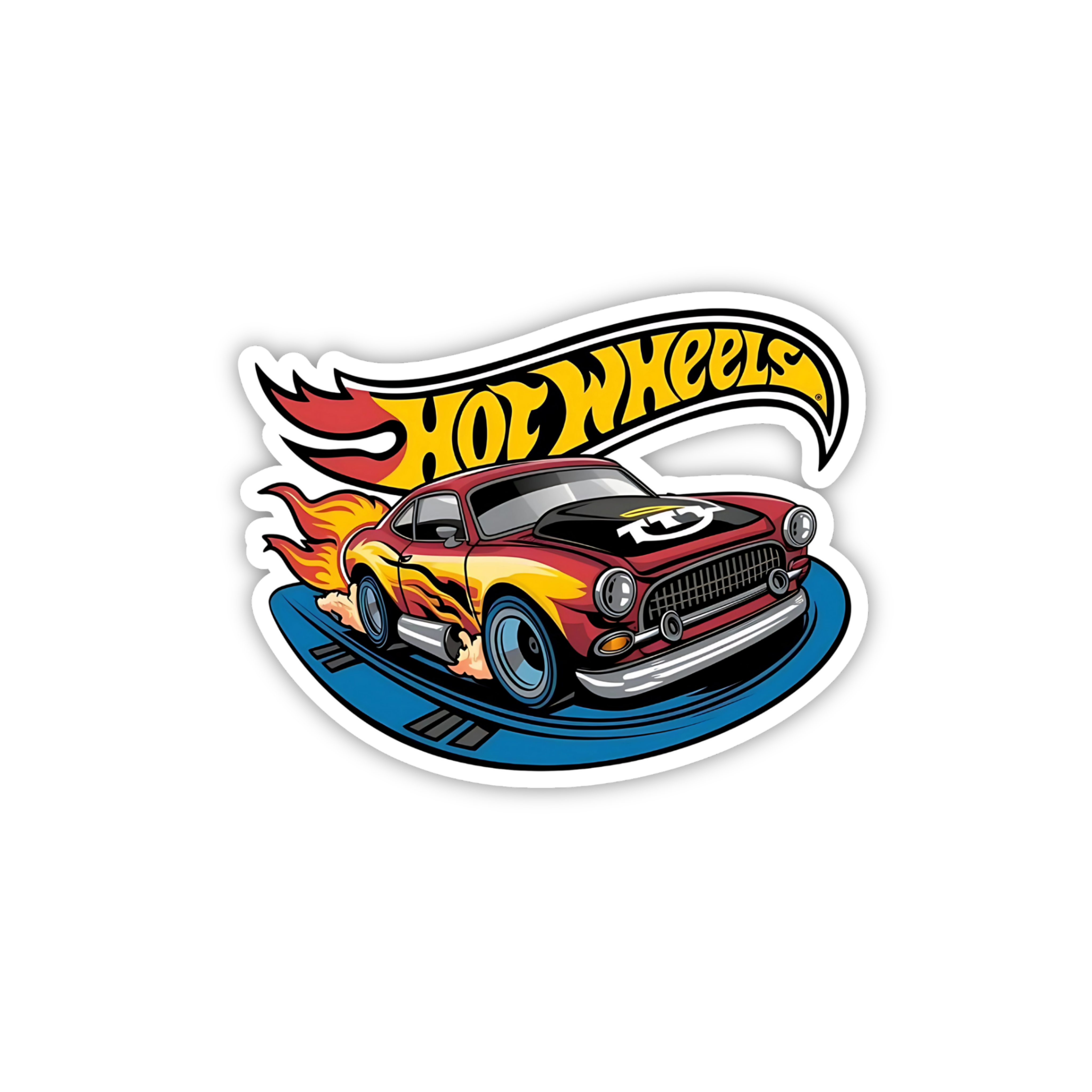 Hot Wheels Supercar Design #102 Premium Car Sticker
