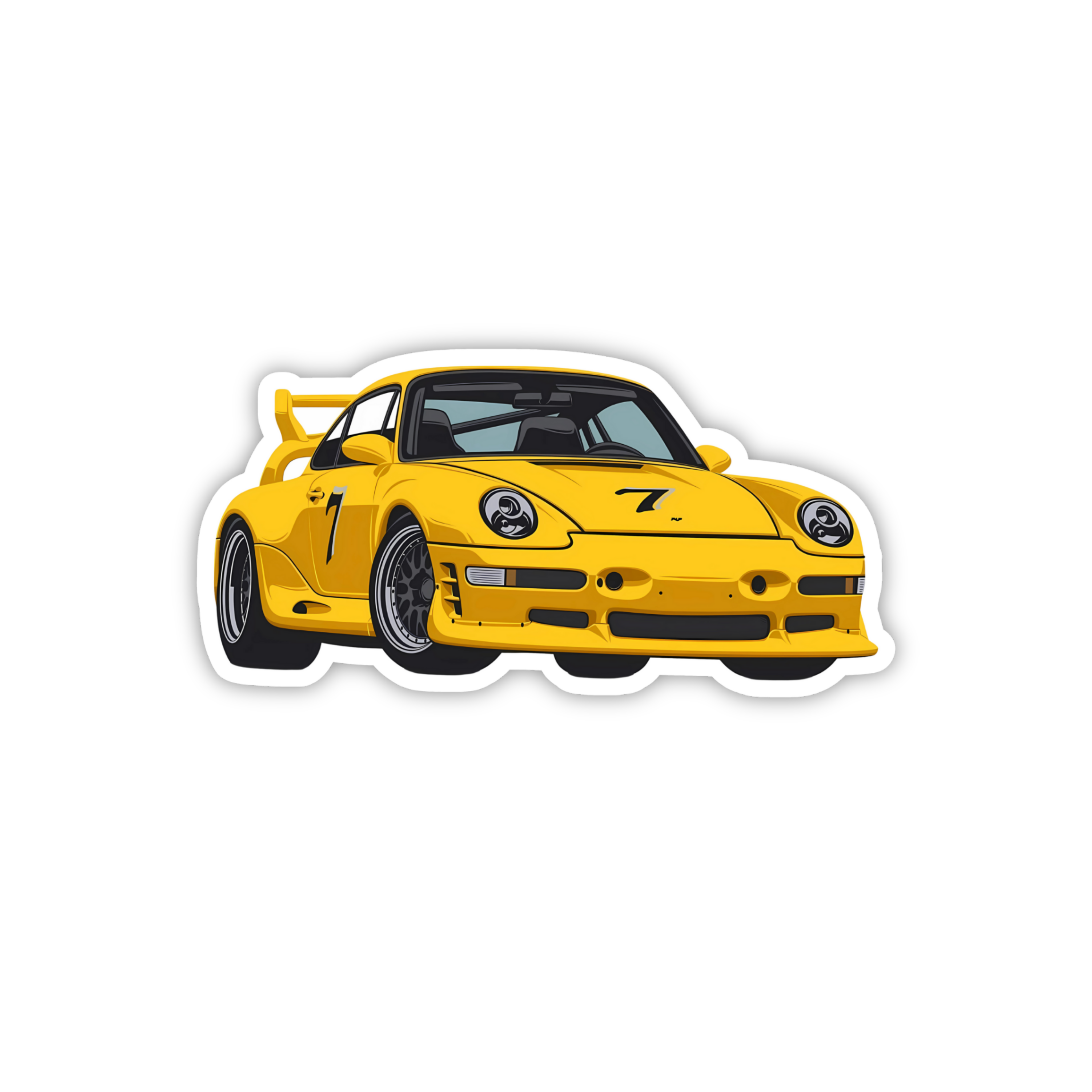 Hot Wheels Supercar Design #107 Premium Car Sticker