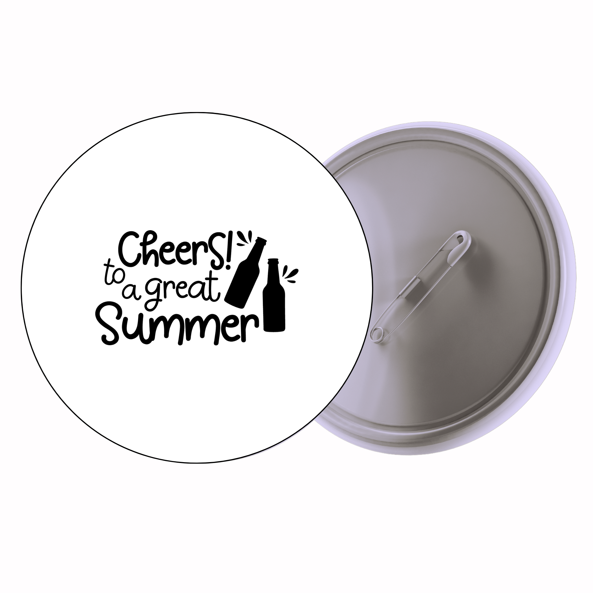 Classic Motivational Quote Pin Badge Design 107 | Minimal Typography Button Badge (2 Sizes)