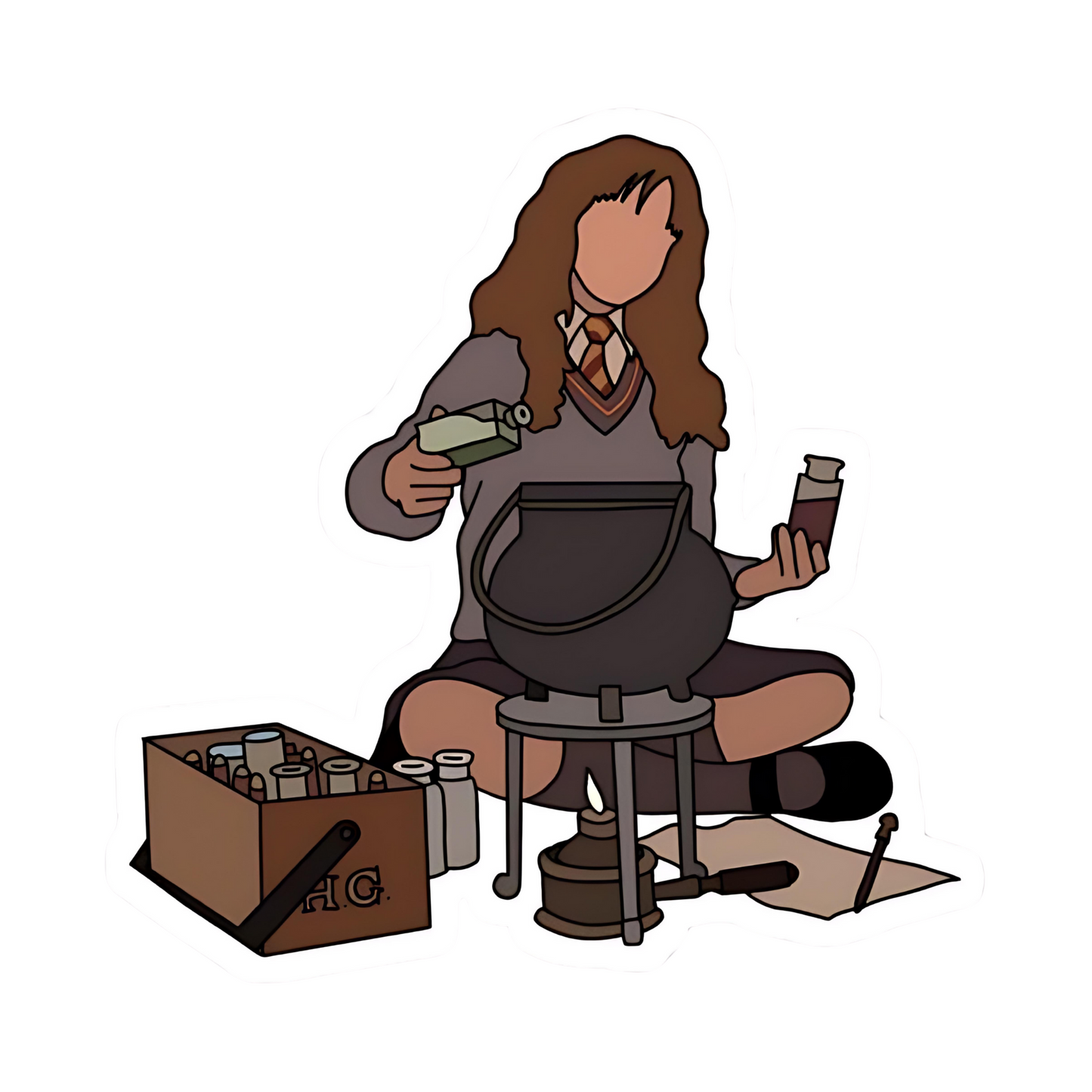 Harry Potter Stickers - Hermione Brewing Potions