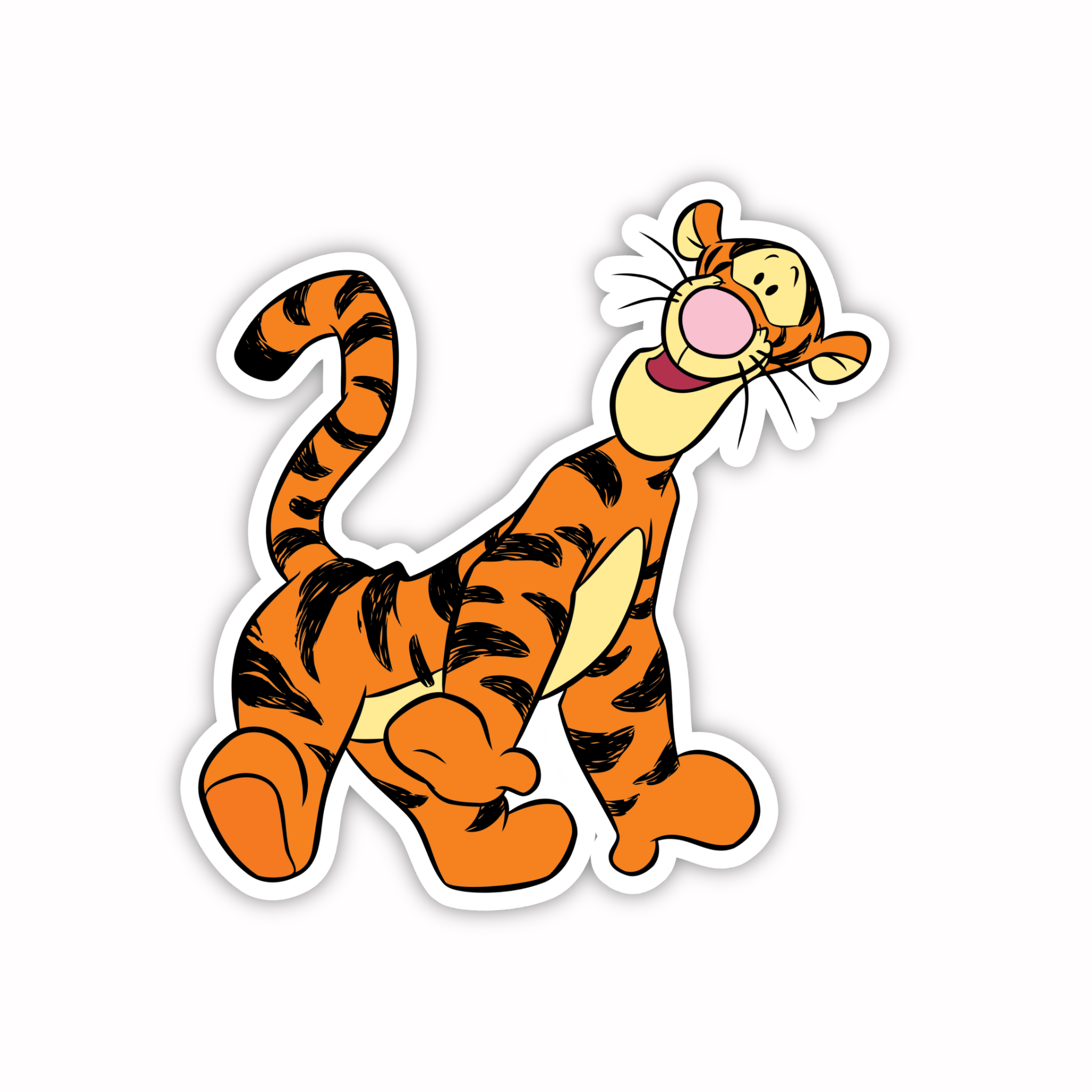 Tigger Happy Jump Sticker