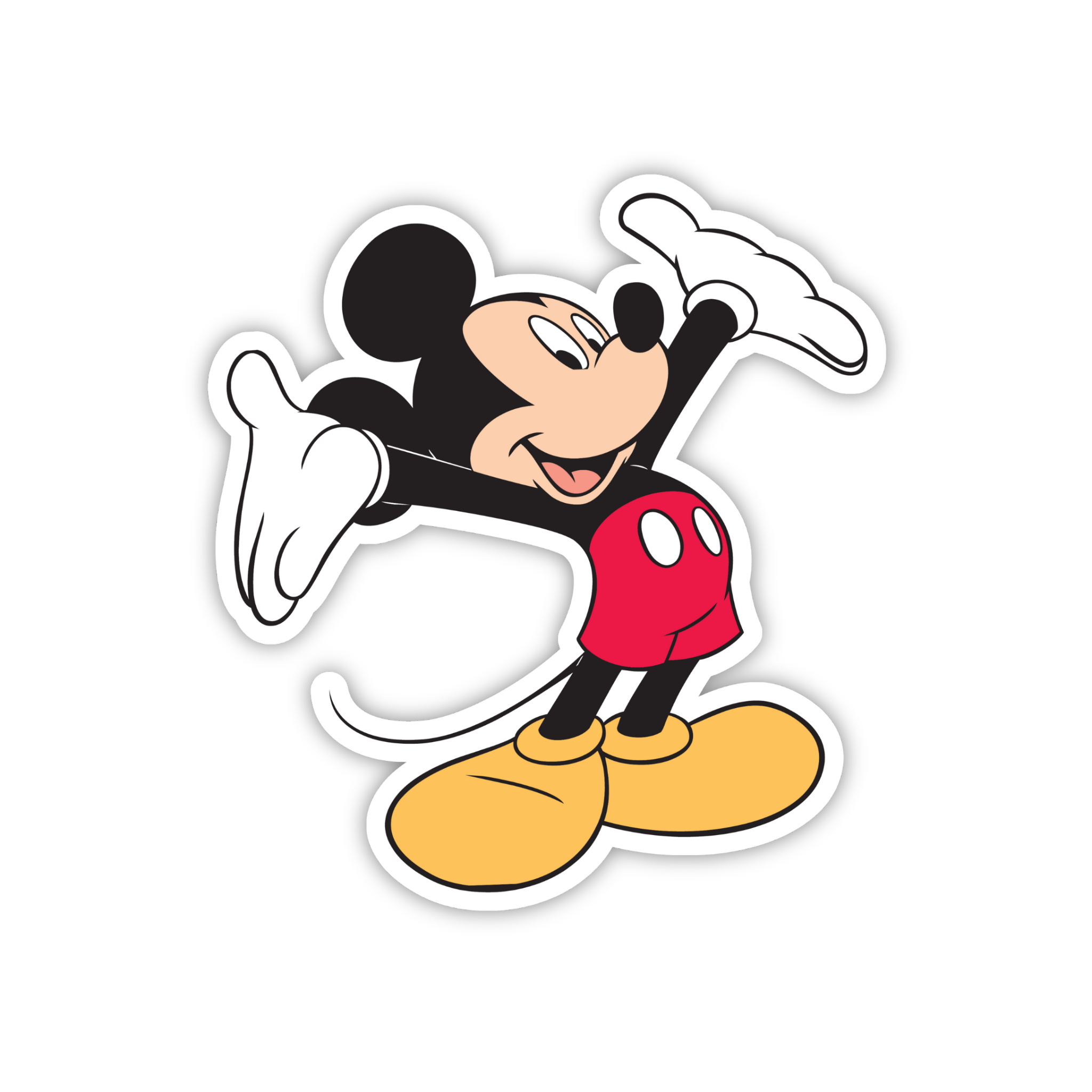 Mickey Thinking Pose Sticker