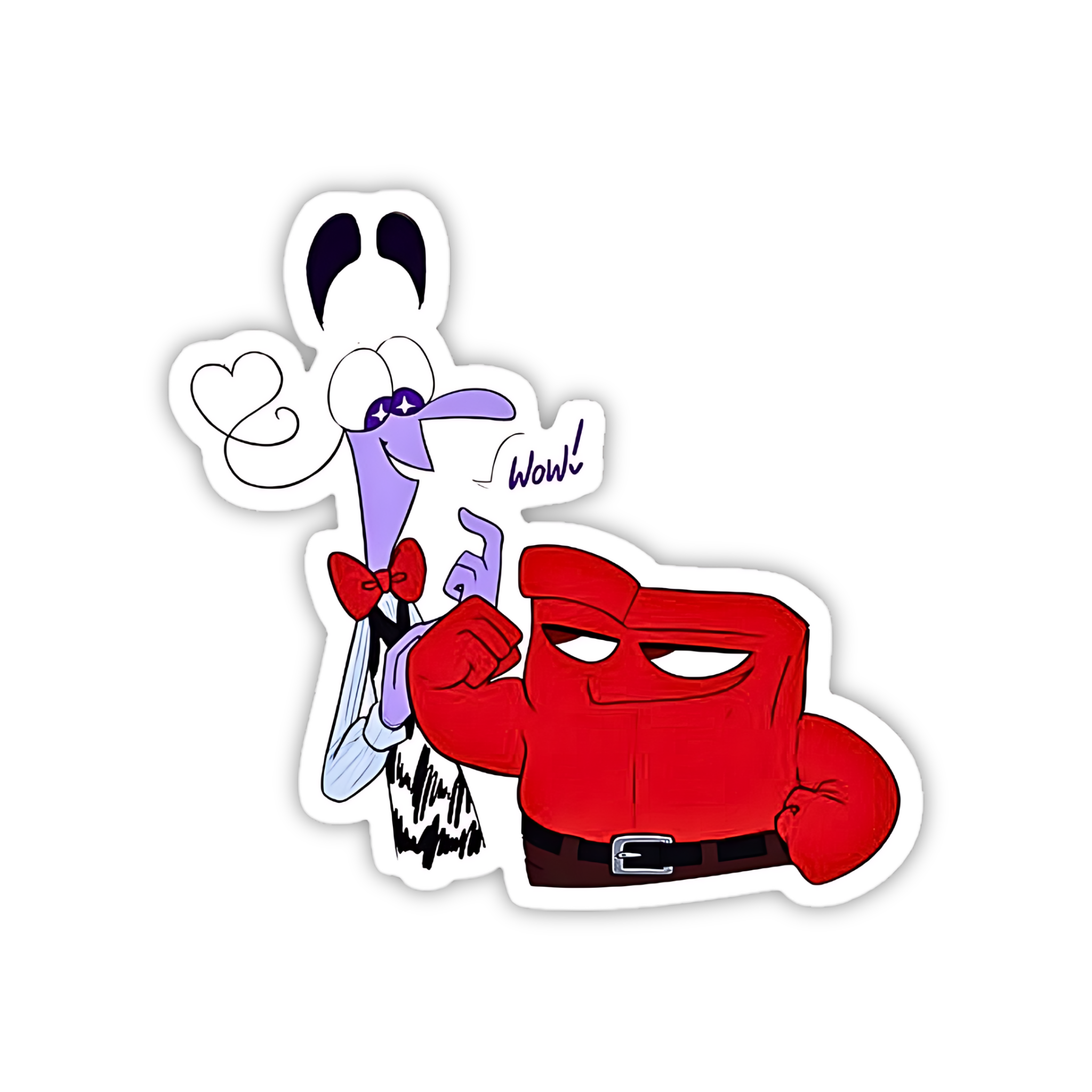 Anger And Fear Funny Sticker