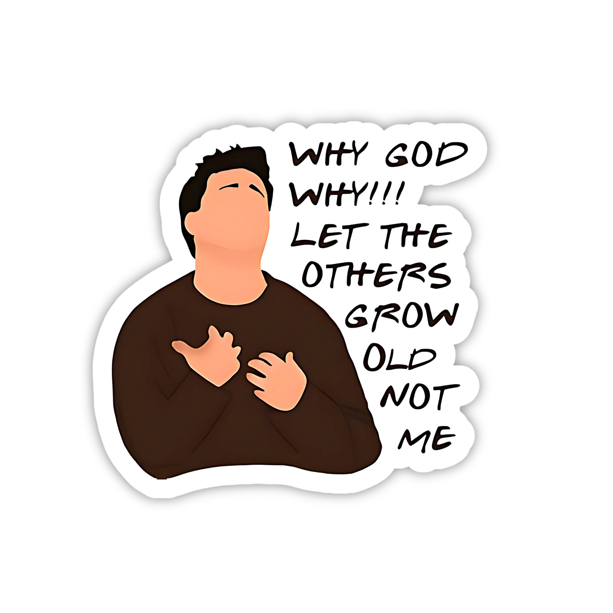 We Were On A Break Quote Vinyl Sticker | Friends TV Show Aesthetic Laptop Decal | Snap Magicians