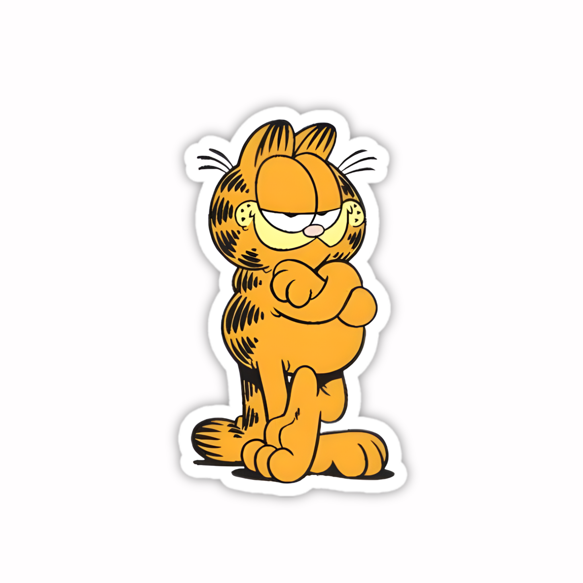 Garfield Hands Behind Back Sticker
