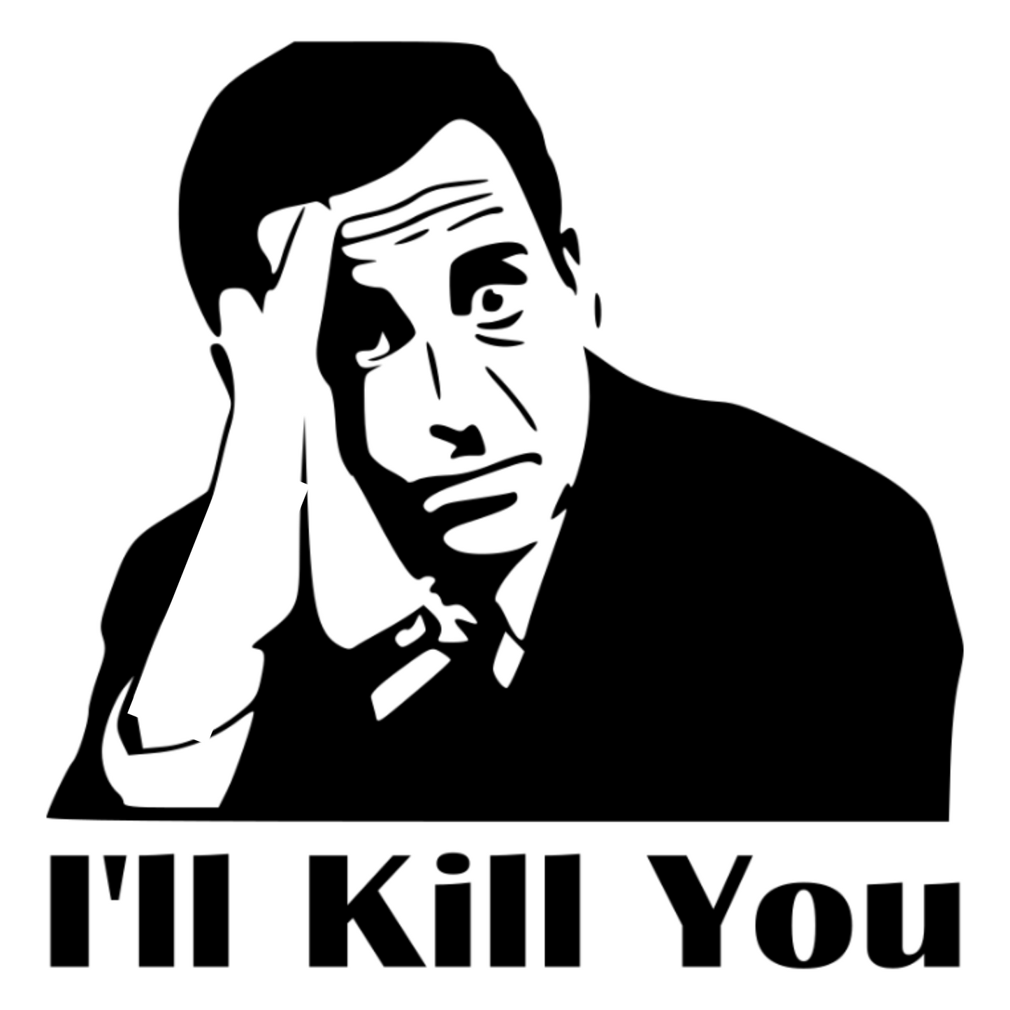 The Office Stickers - Frustrated Threat