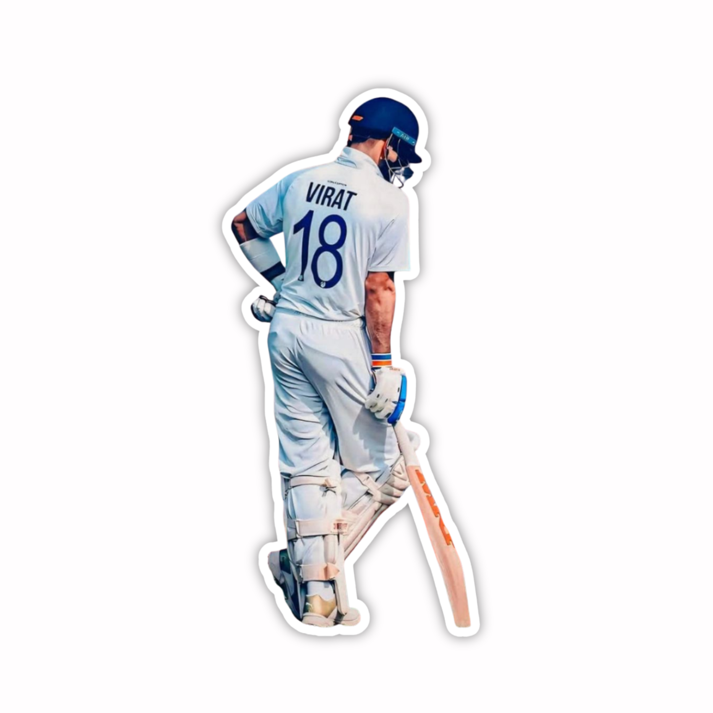 Cricket Stickers - Walking Away Jersey 18 Virat Kohli