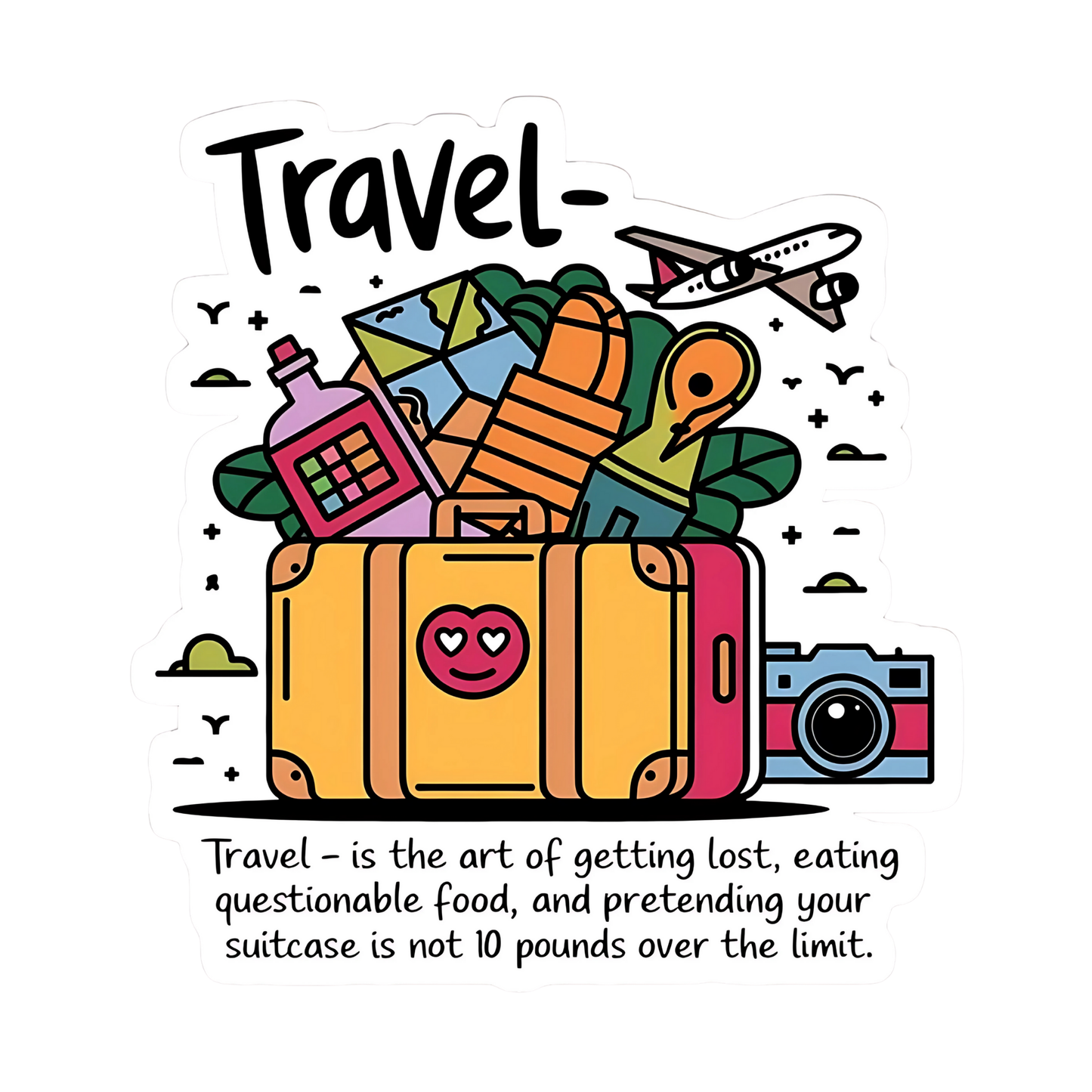 Travel Quote Stickers – Adventure & Wanderlust Collection