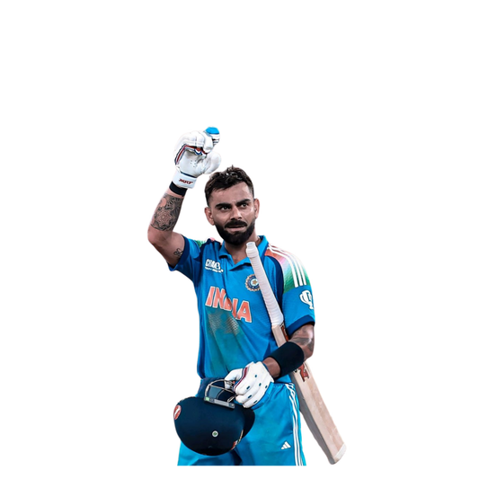 Cricket Stickers - Salute Bat Raise Virat Kohli