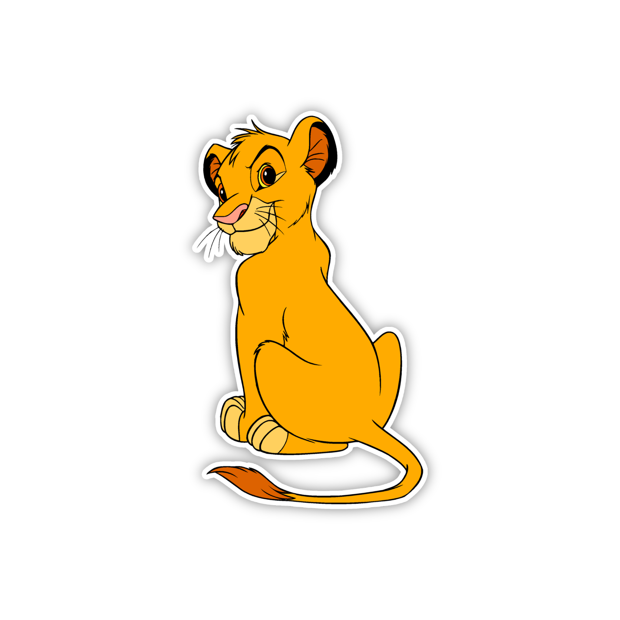 Simba Side Look Classic Sticker