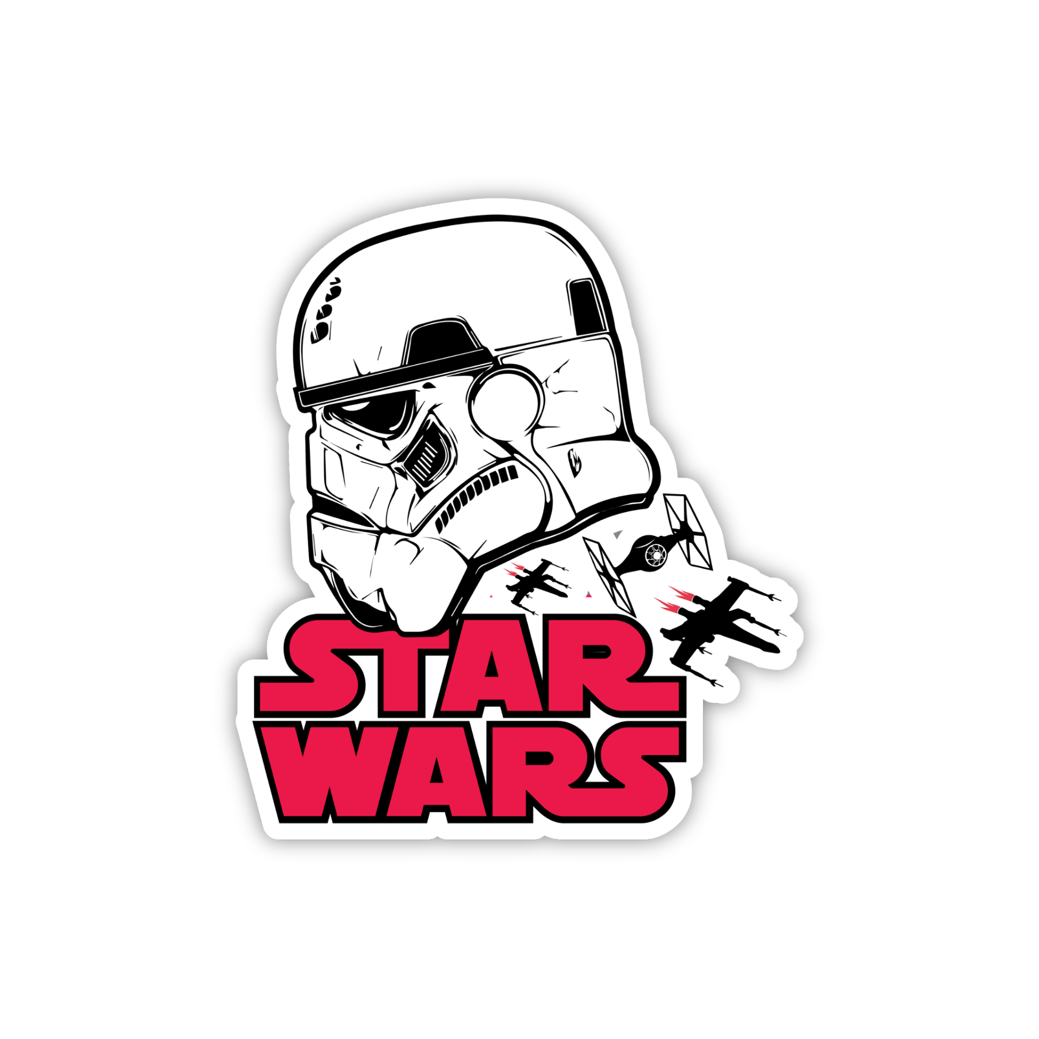 Stormtrooper Comic Art Sticker