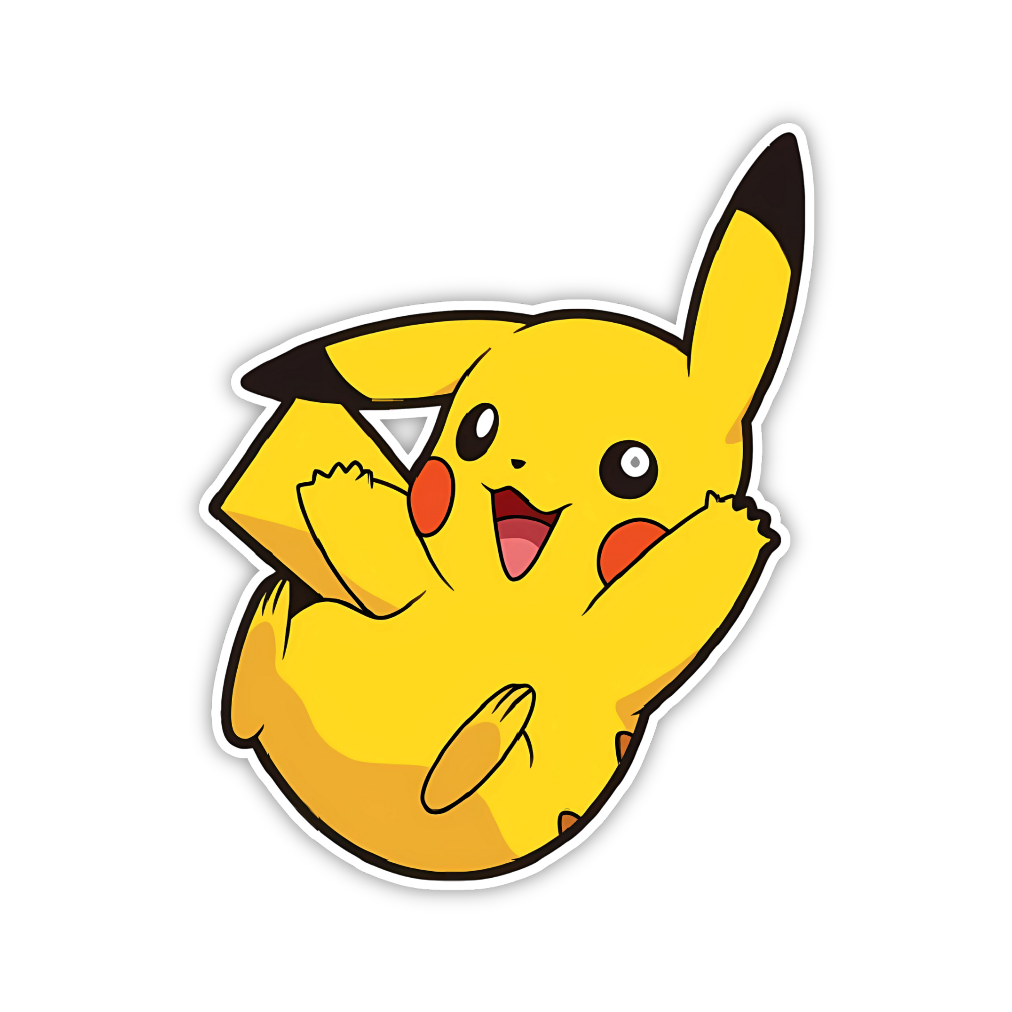 Pikachu Relax Lying Sticker