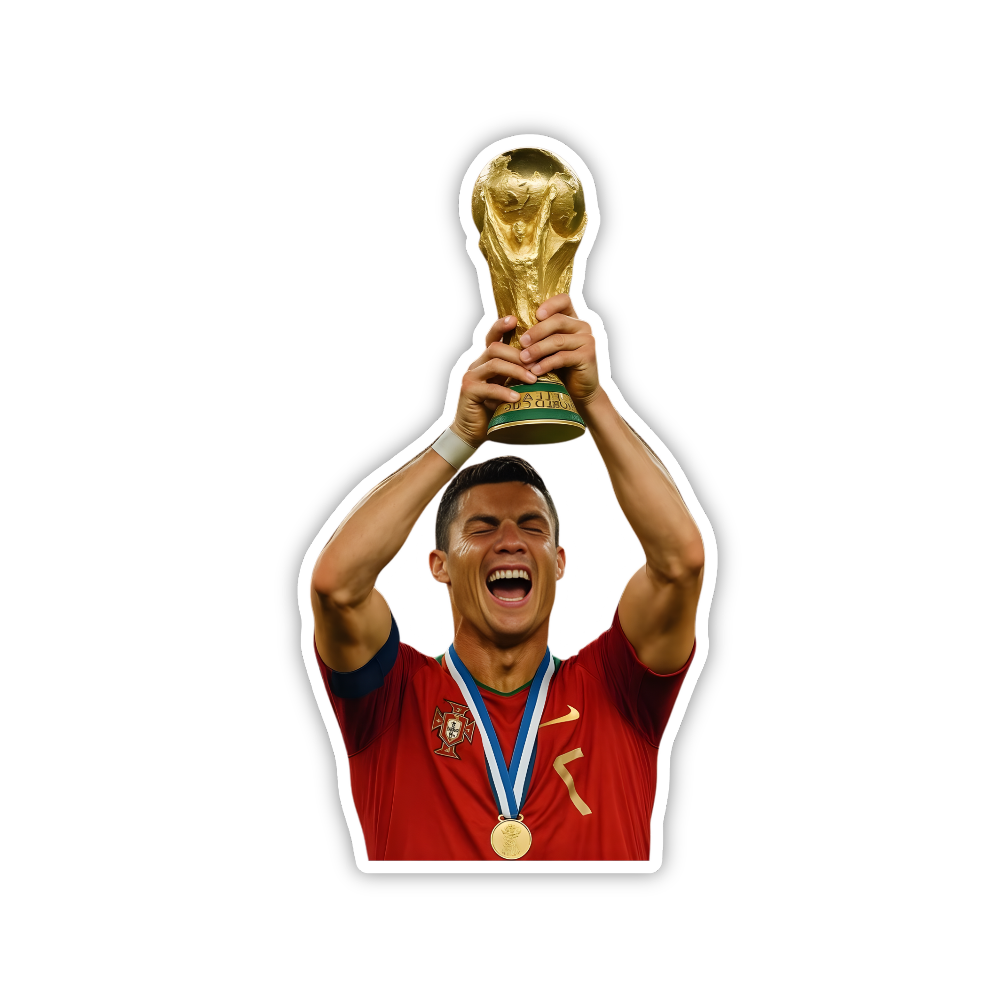 Ronaldo World Cup Trophy Sticker