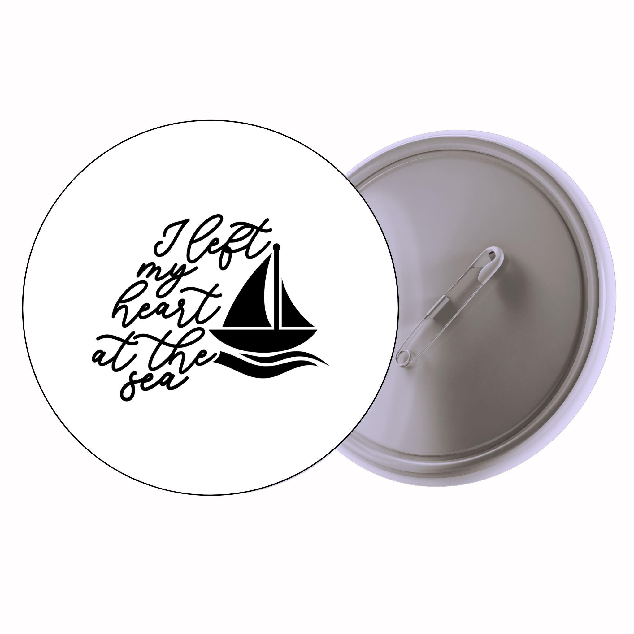 Classic Motivational Quote Pin Badge Design 113 | Minimal Typography Button Badge (2 Sizes)