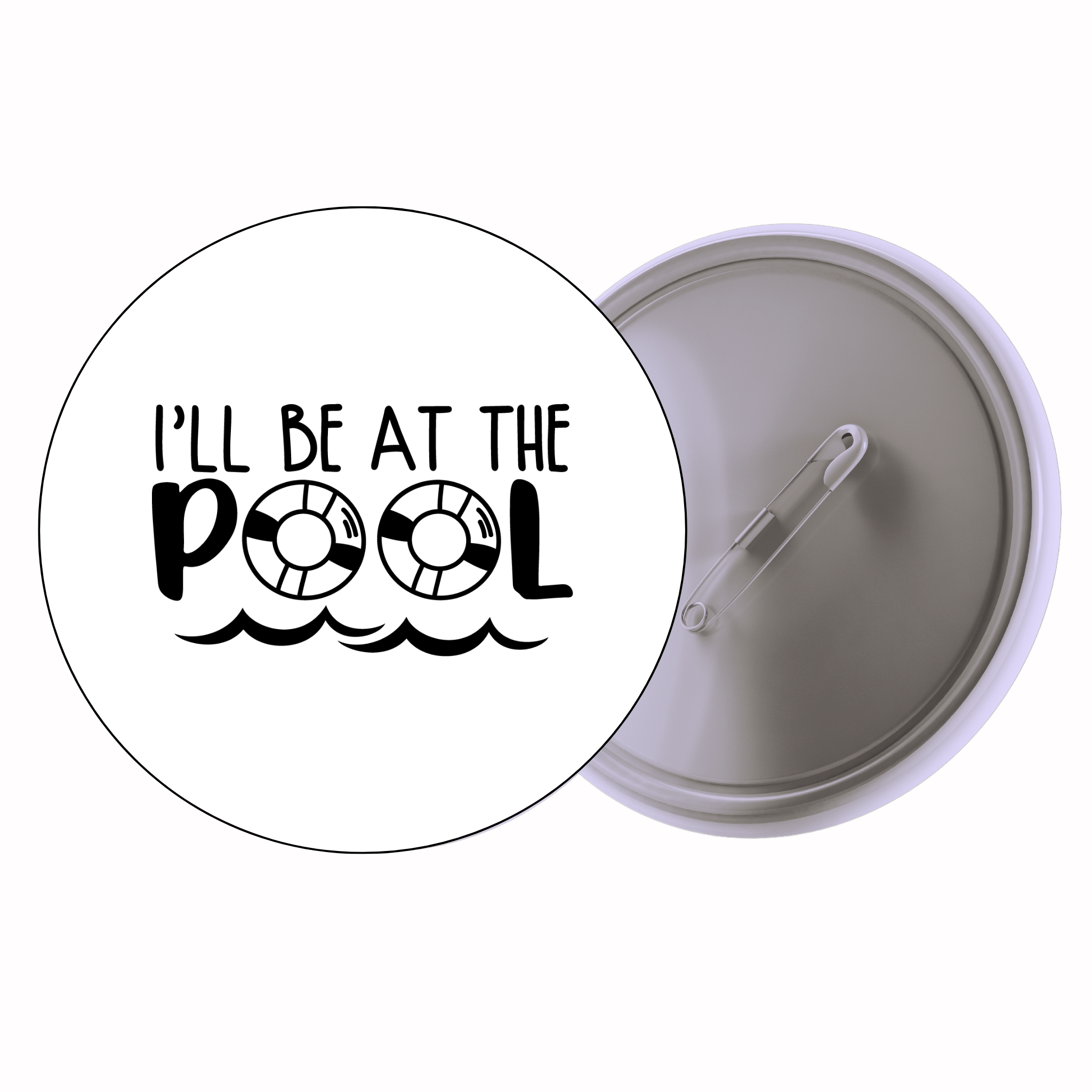 Classic Motivational Quote Pin Badge Design 114 | Minimal Typography Button Badge (2 Sizes)