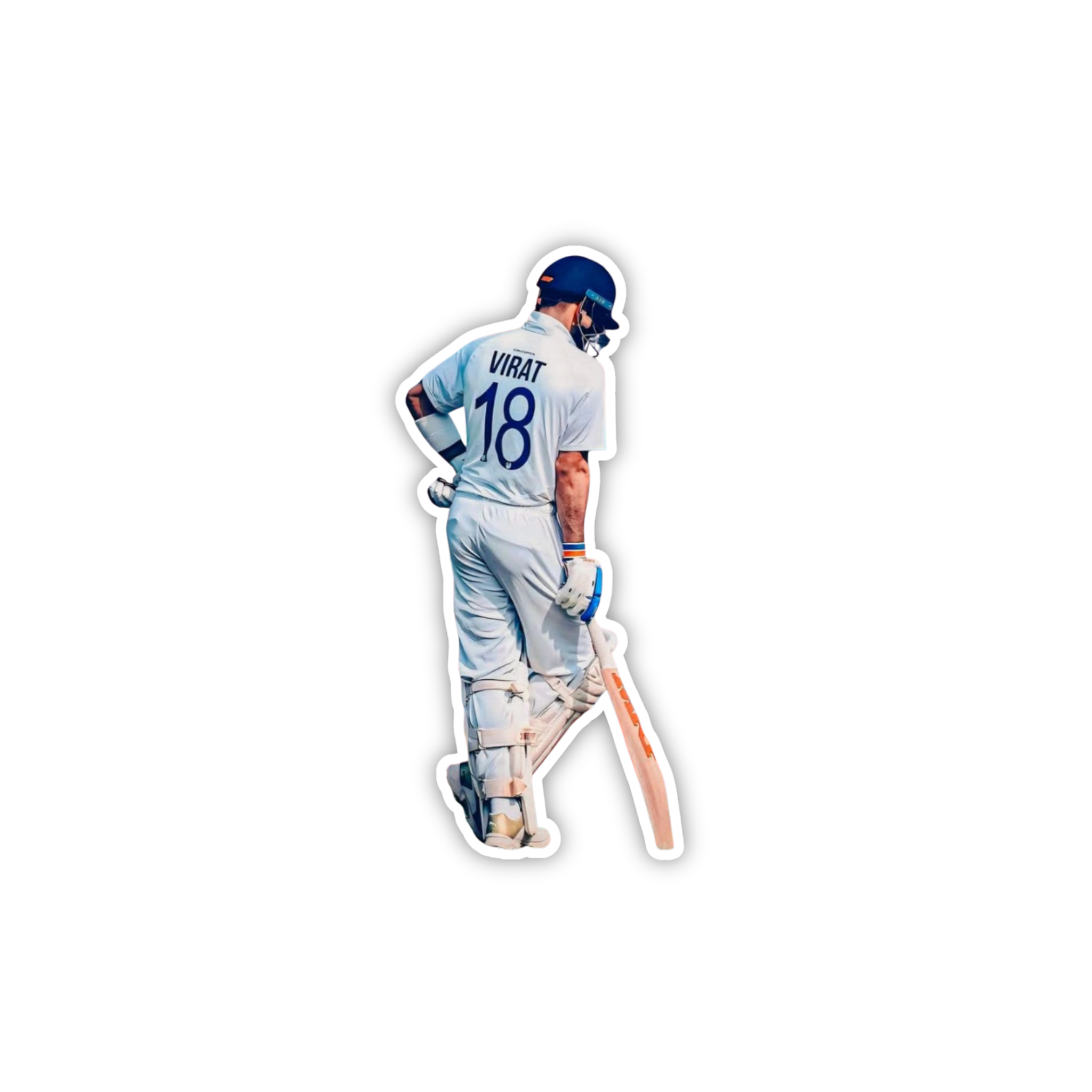 Kohli Test Jersey Walk Sticker