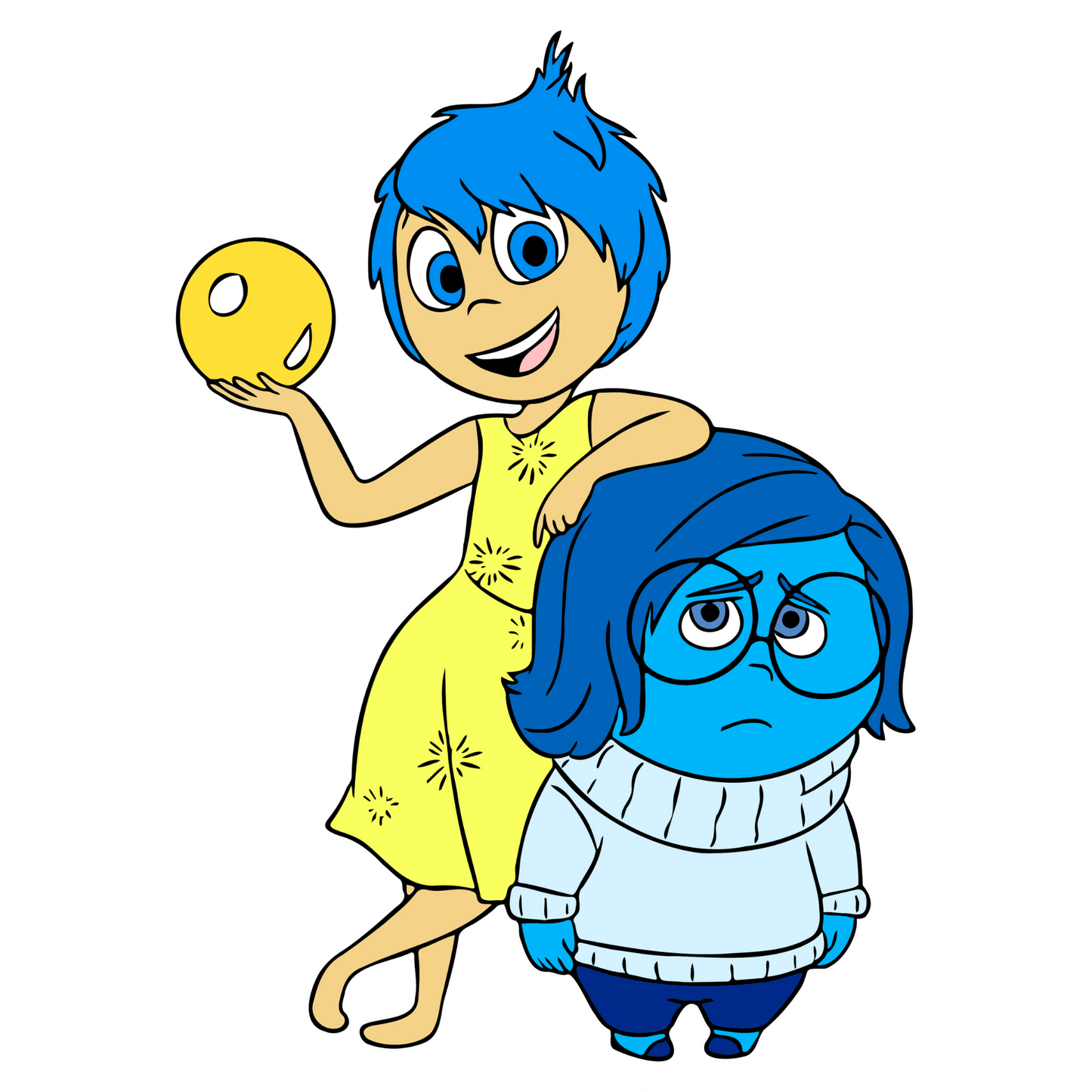 Inside Out Stickers - Joy & Sadness Duo Sticker