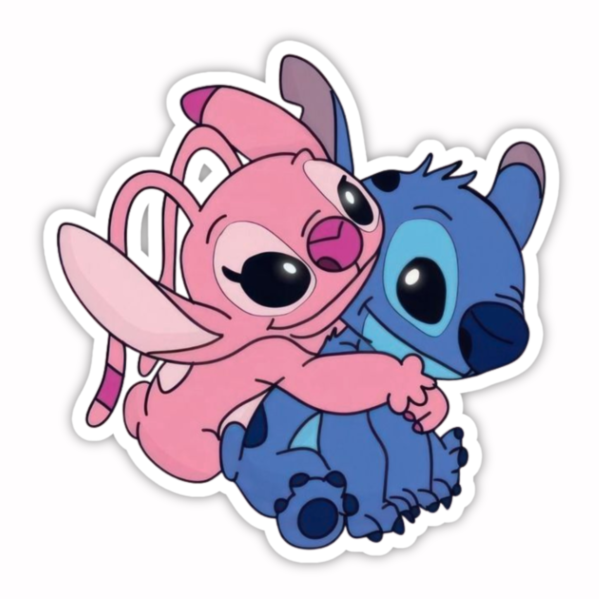 Stitch Angel Hug Sticker