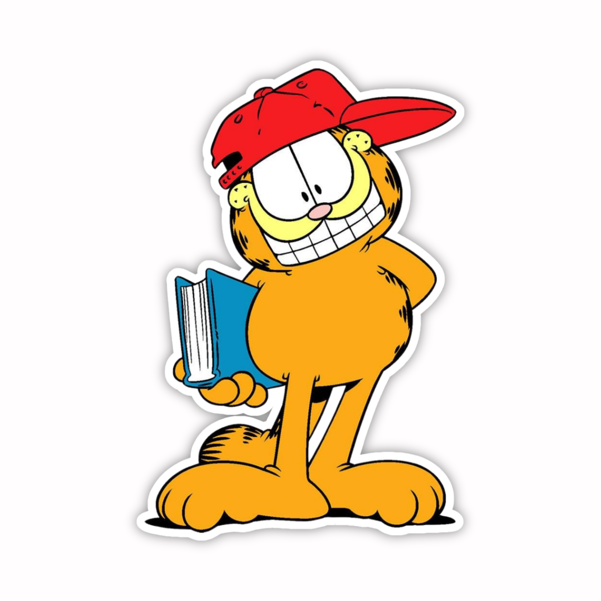Garfield Cool Cap Walk Sticker