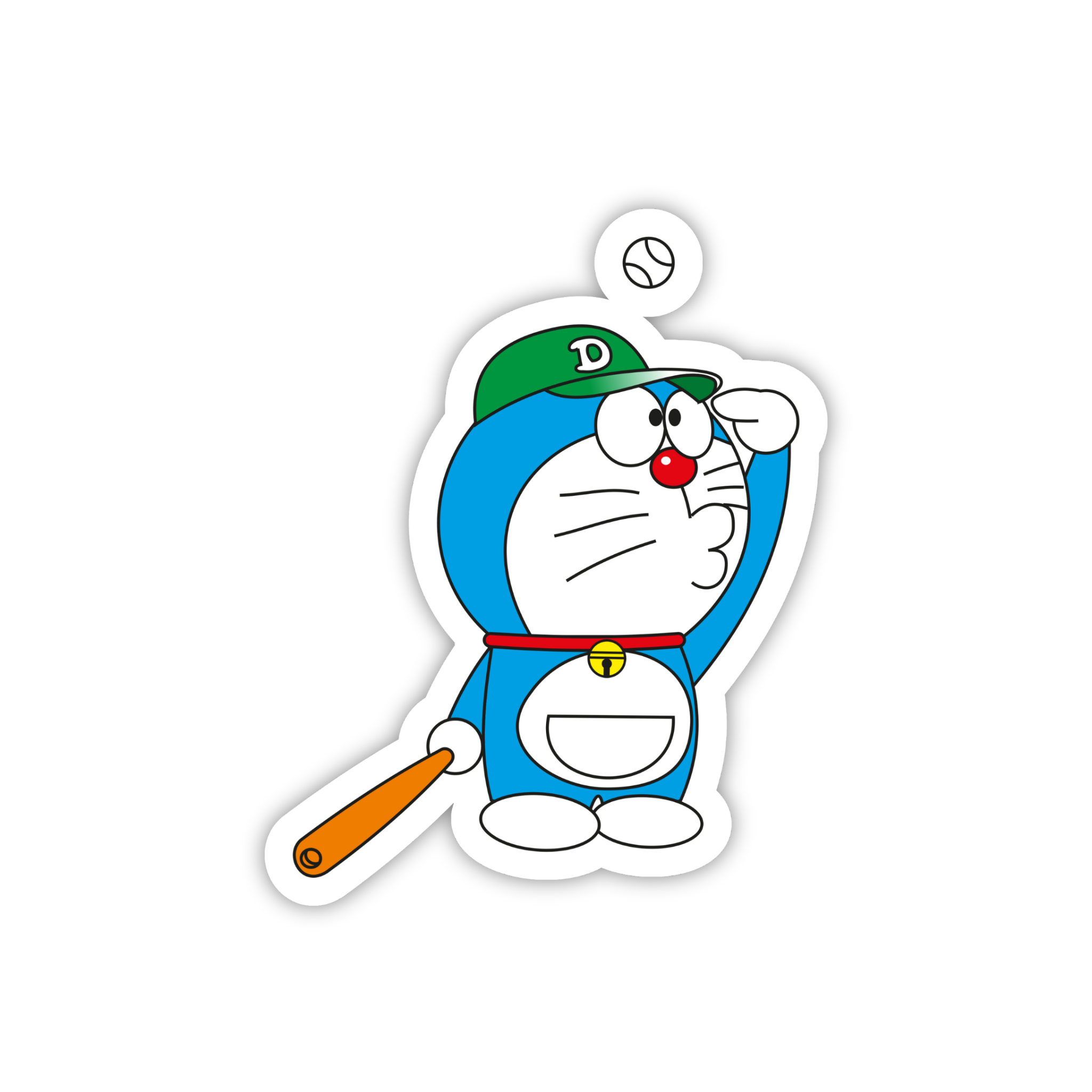 Doraemon Cricket Bat Sticker