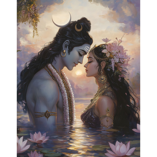 Lord Shiva Mahadev Poster – Trishul, Damru & Meditation Wall Art | Spiritual Hindu Print – Mahadev 3