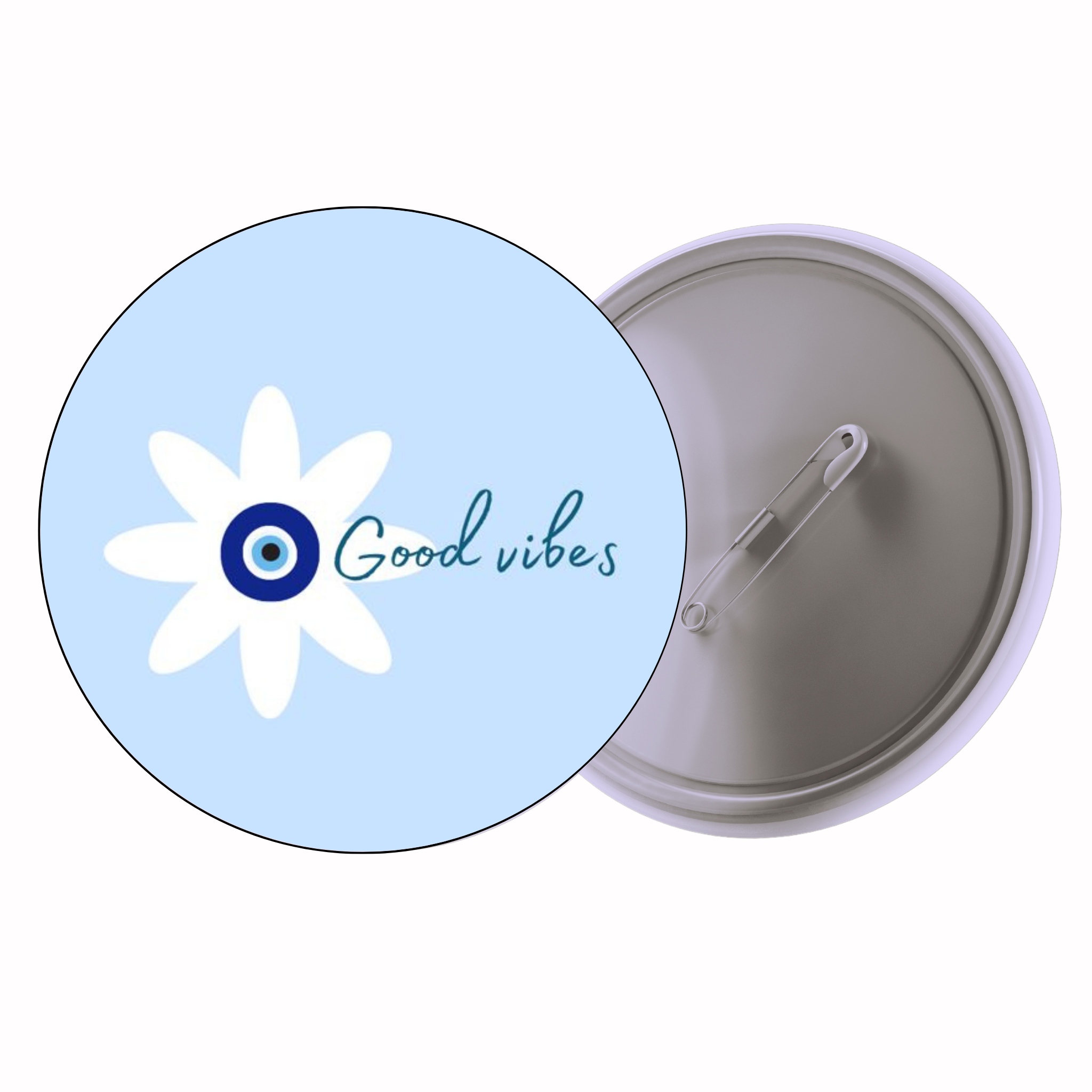 Good Vibes | Colorful Quote Badge