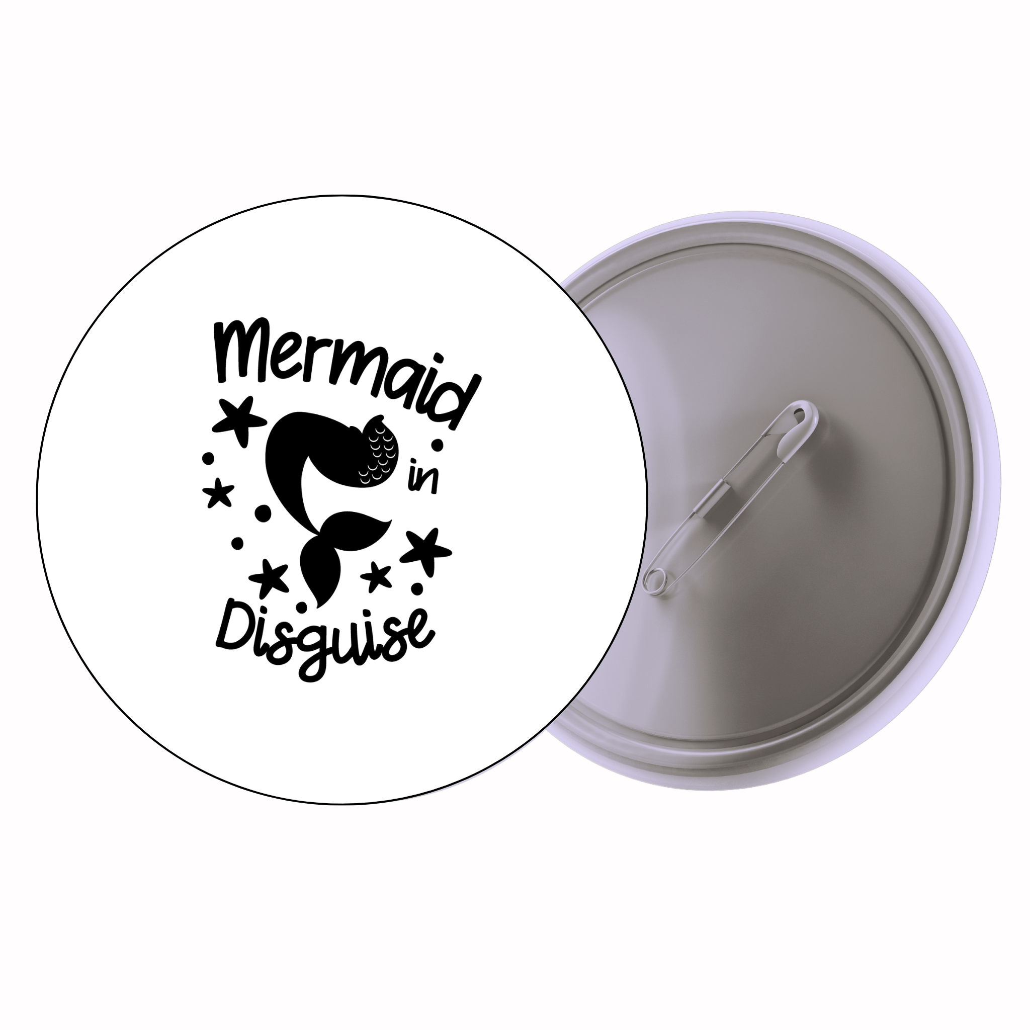 Classic Motivational Quote Pin Badge Design 122 | Minimal Typography Button Badge (2 Sizes)