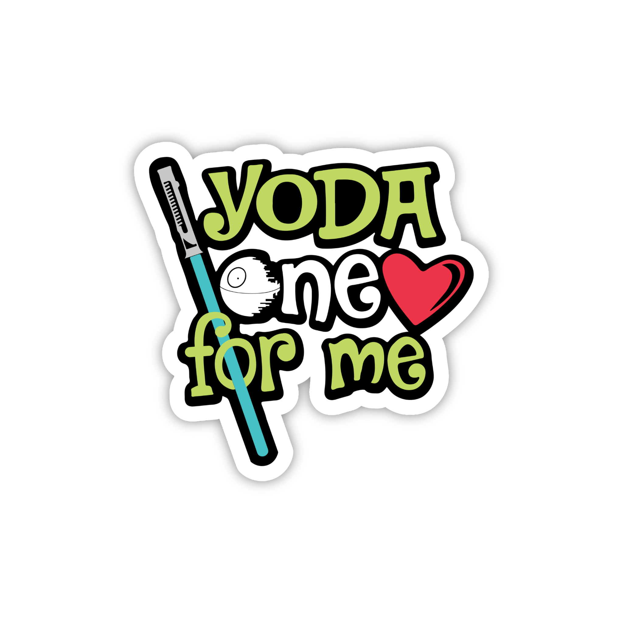 Yoda One For Me Cute Sticker