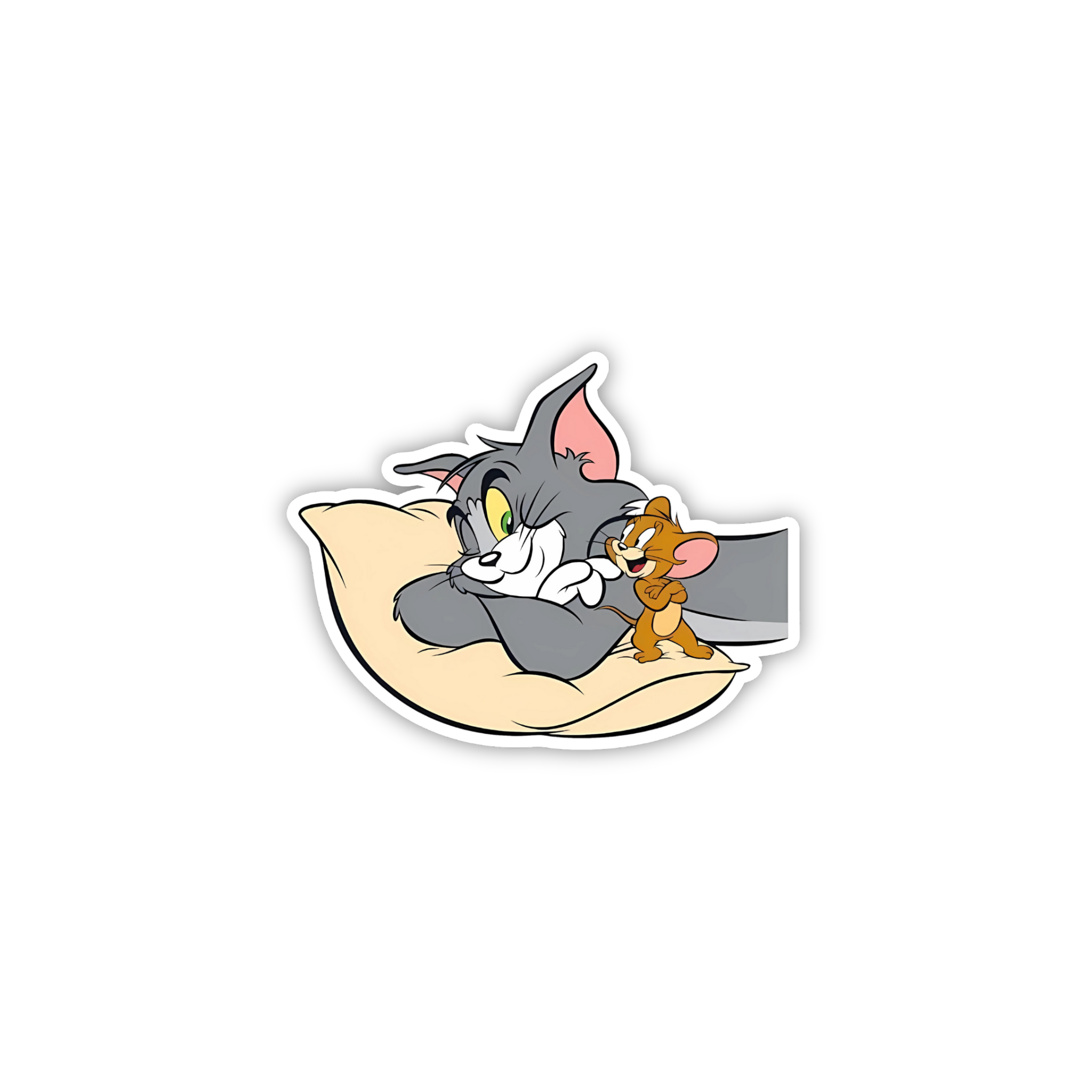 Tom Sleeping On Cheese Sticker