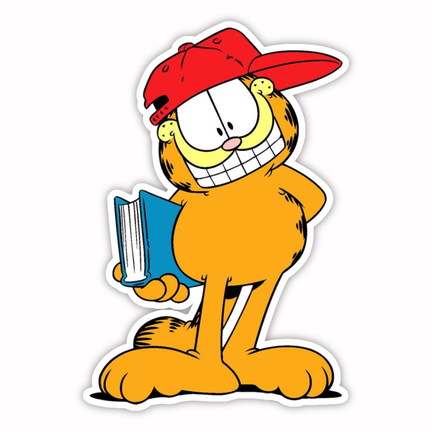 Garfield Stickers - Cool Hat Garfield