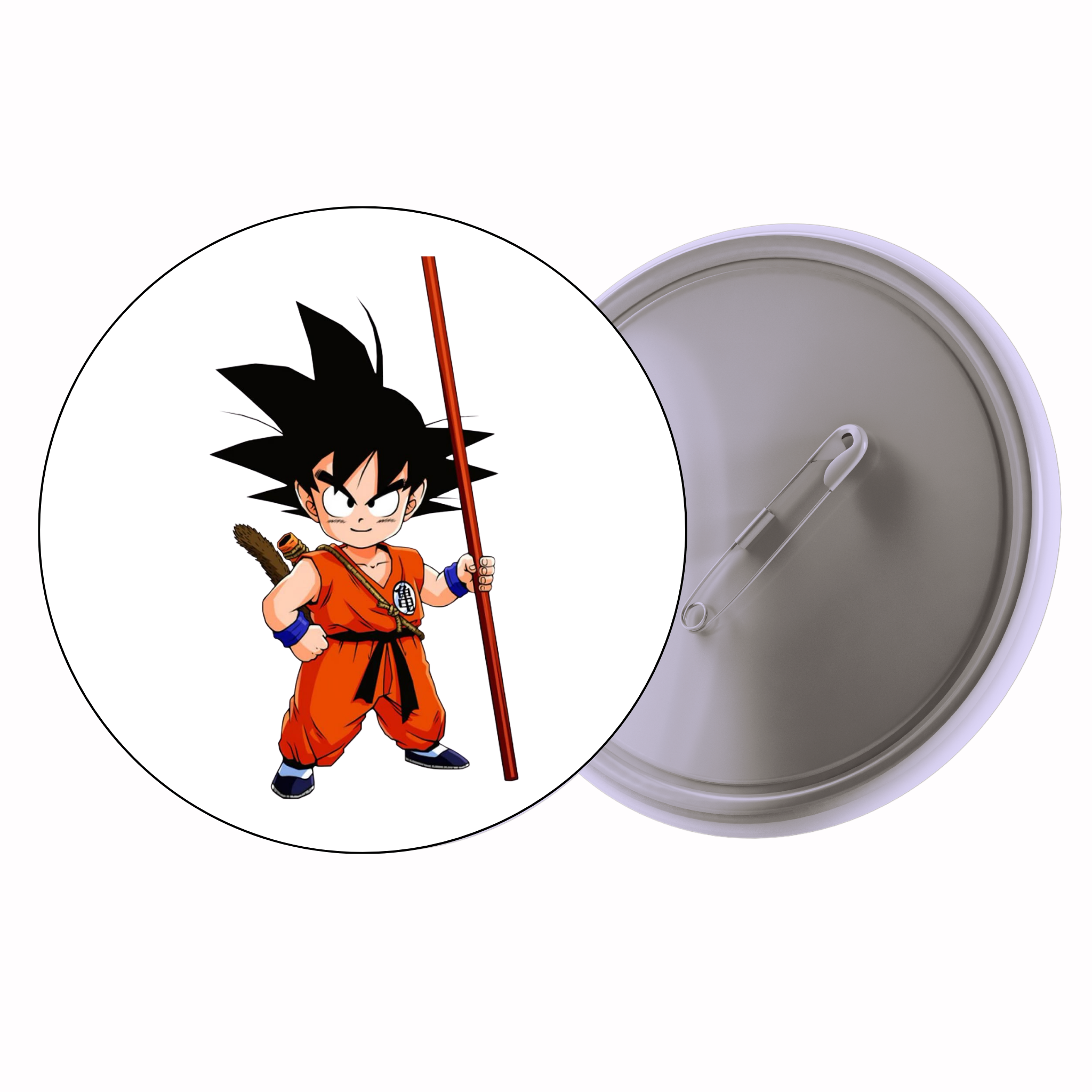 Dragon Ball Kid Goku with Power Pole Anime Pin Badge