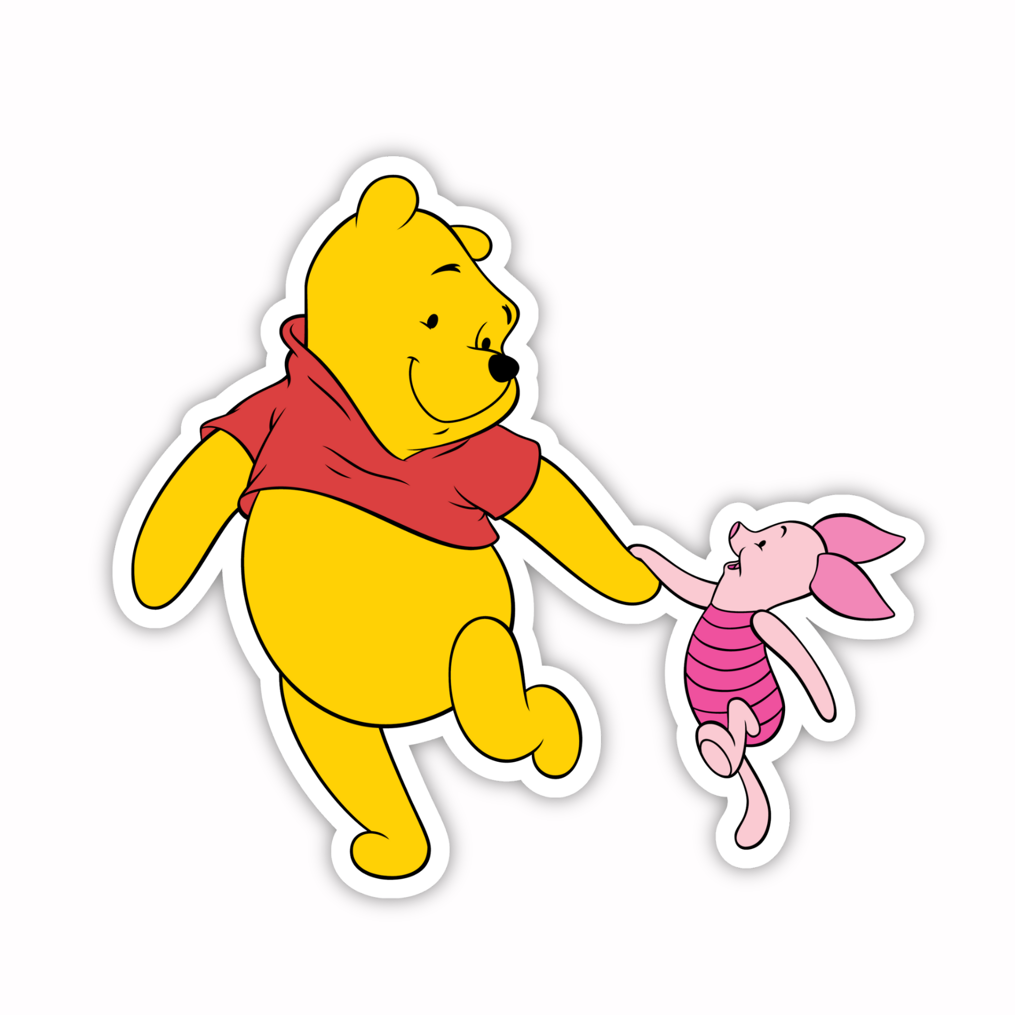 Pooh Piglet Walk Sticker