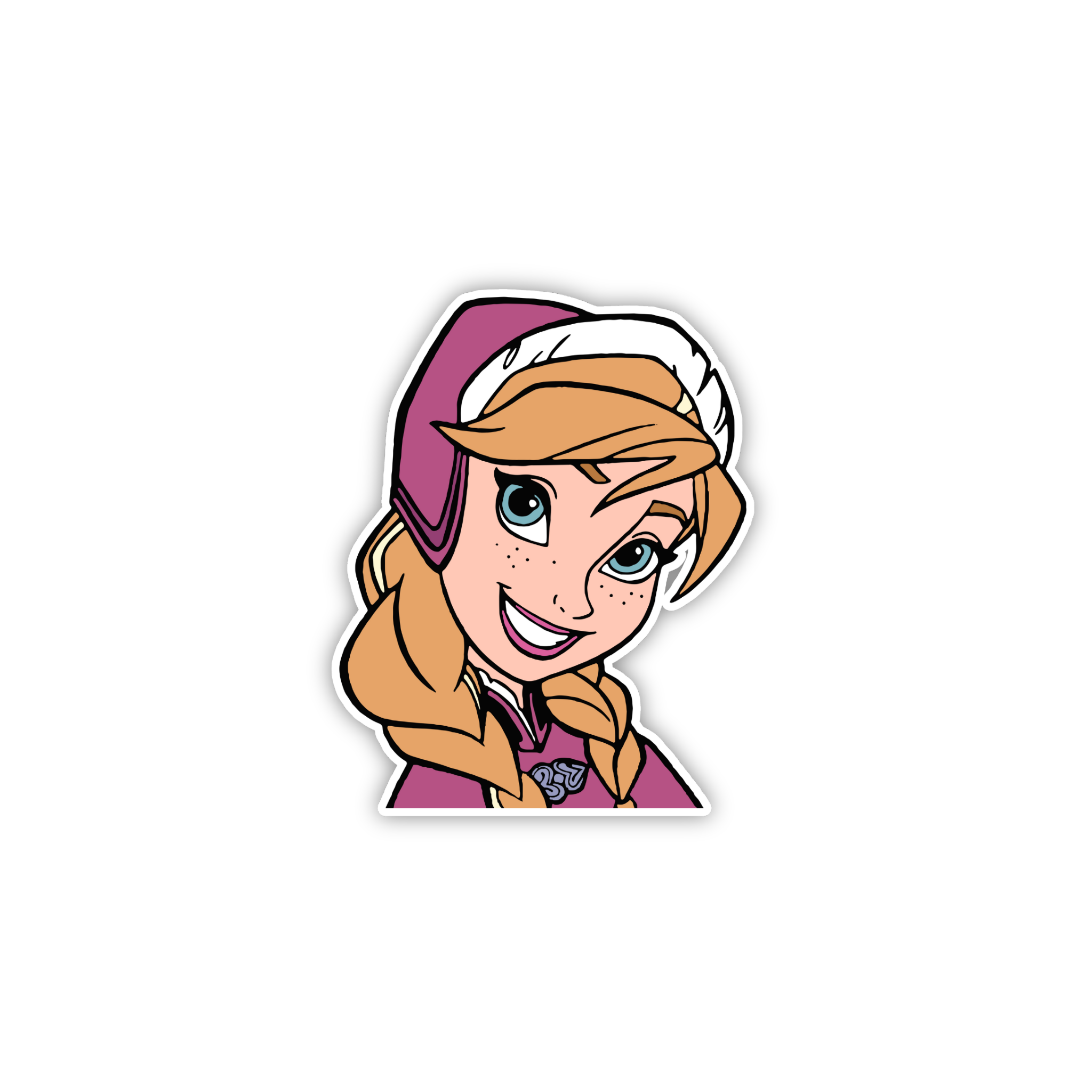 Anna Face Closeup Sticker